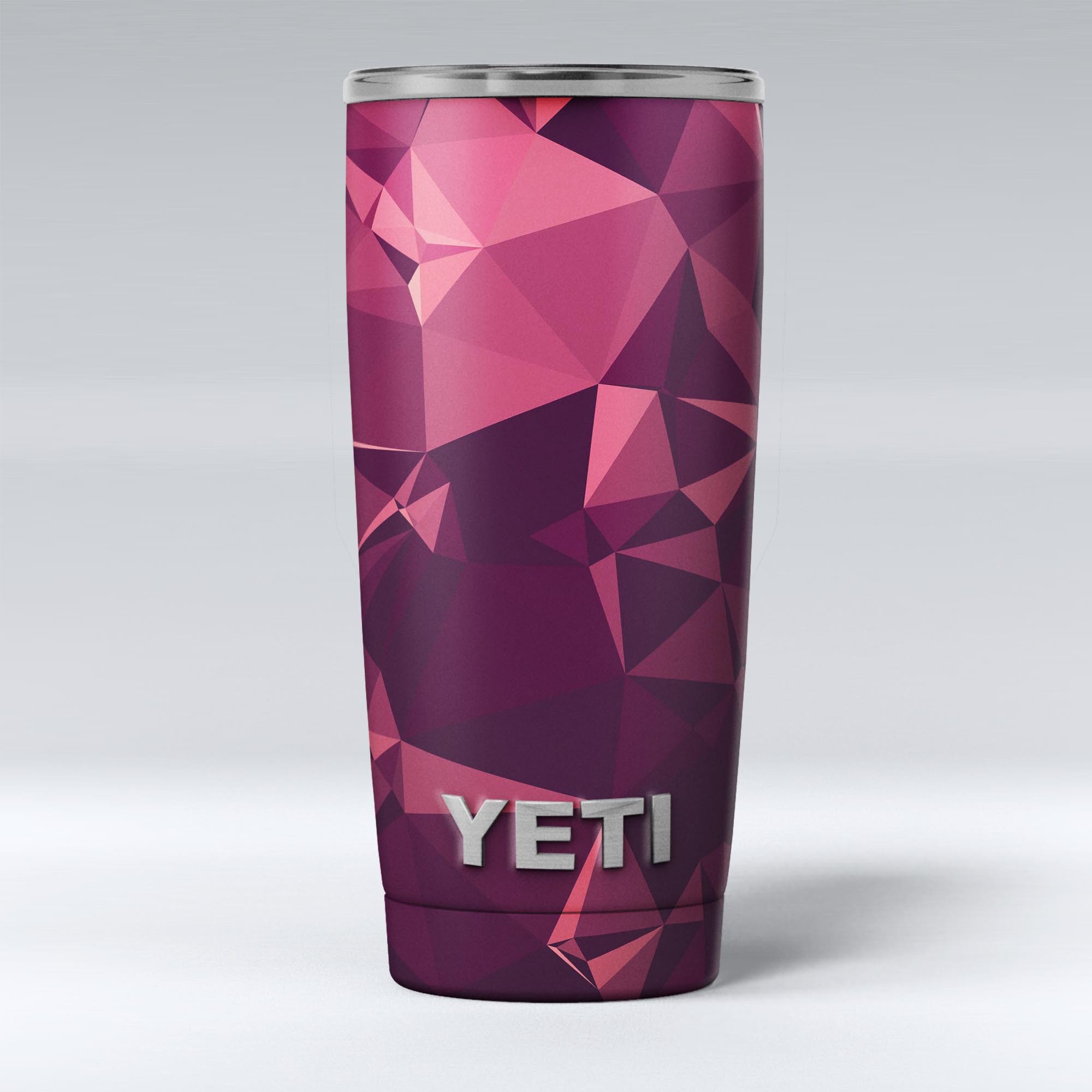 Dark Geometric V15 skin decal vinyl wrap kit for Yeti Cooler, showcasing a stylish geometric design and premium quality material.