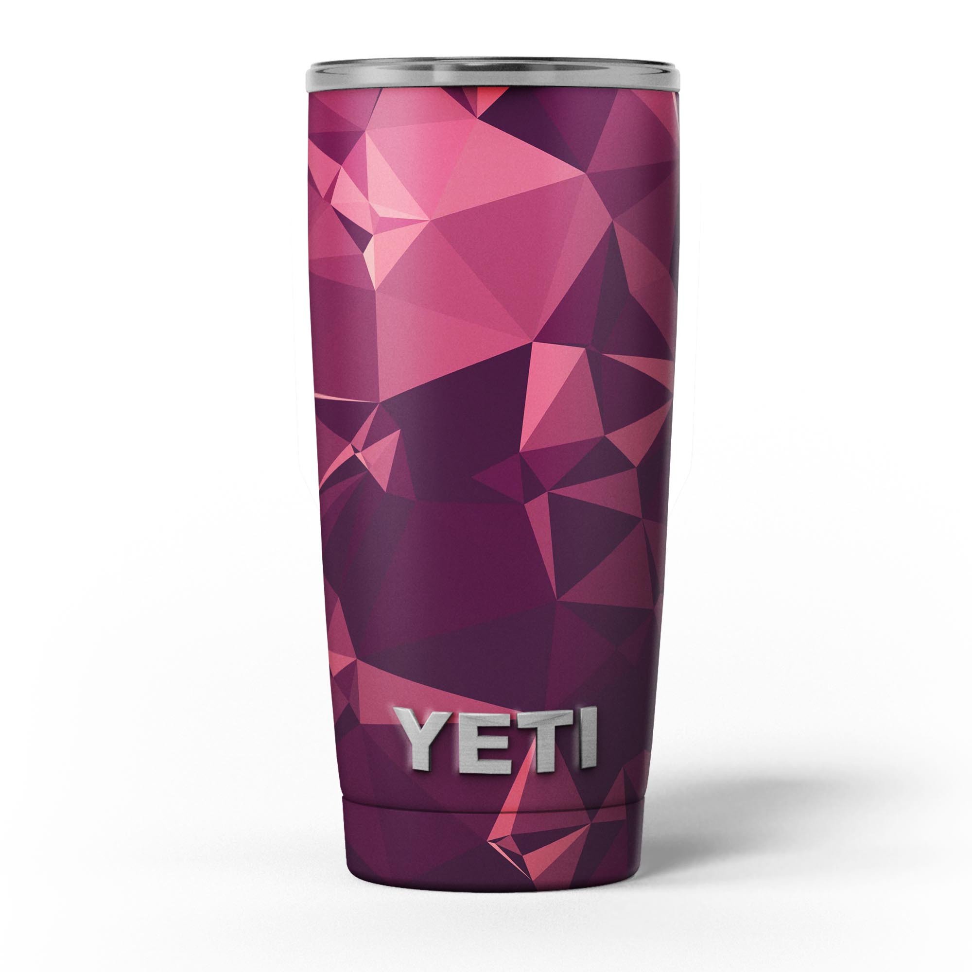 Dark Geometric V15 skin decal vinyl wrap kit for Yeti Cooler, showcasing a stylish geometric design and premium quality material.