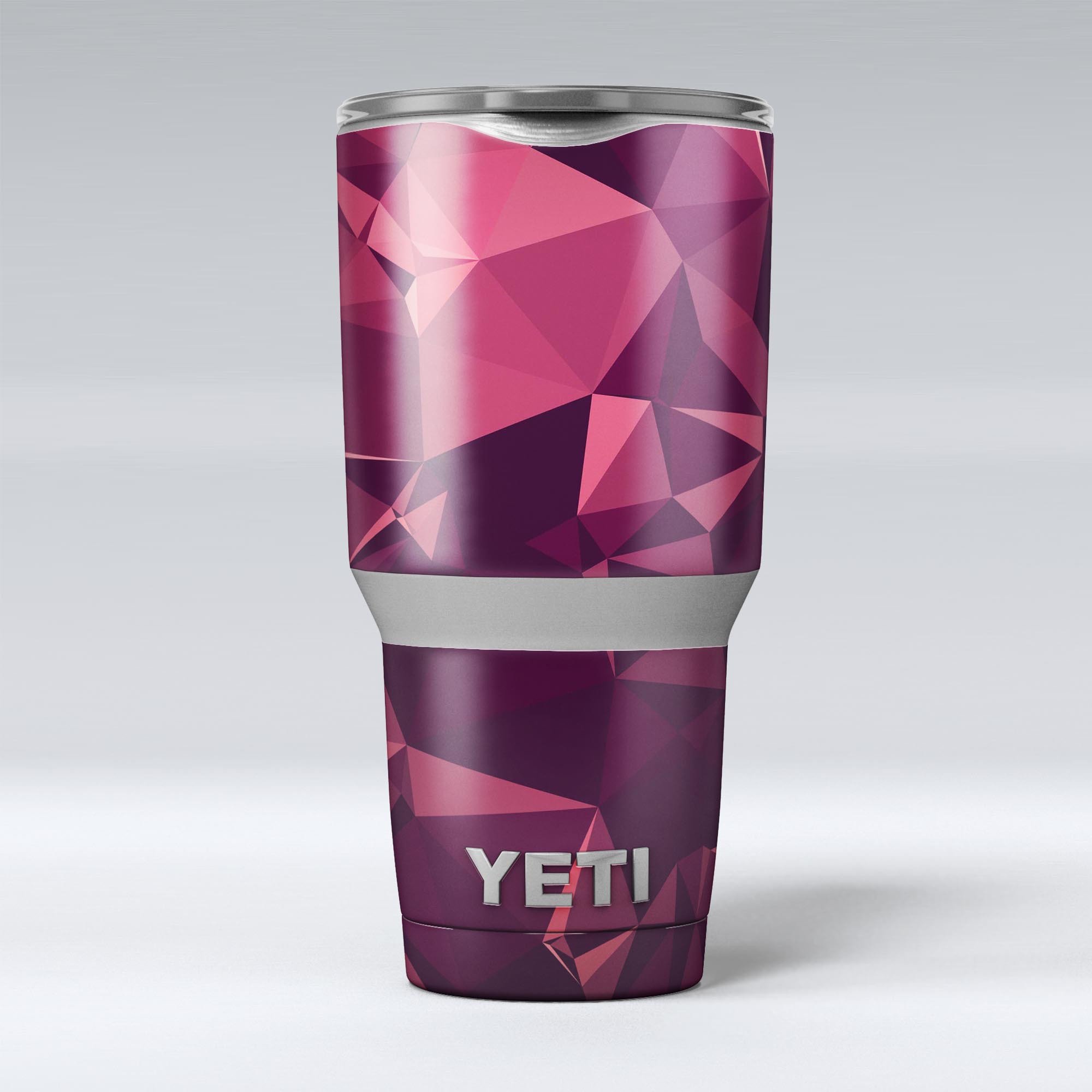 Dark Geometric V15 skin decal vinyl wrap kit for Yeti Cooler, showcasing a stylish geometric design and premium quality material.