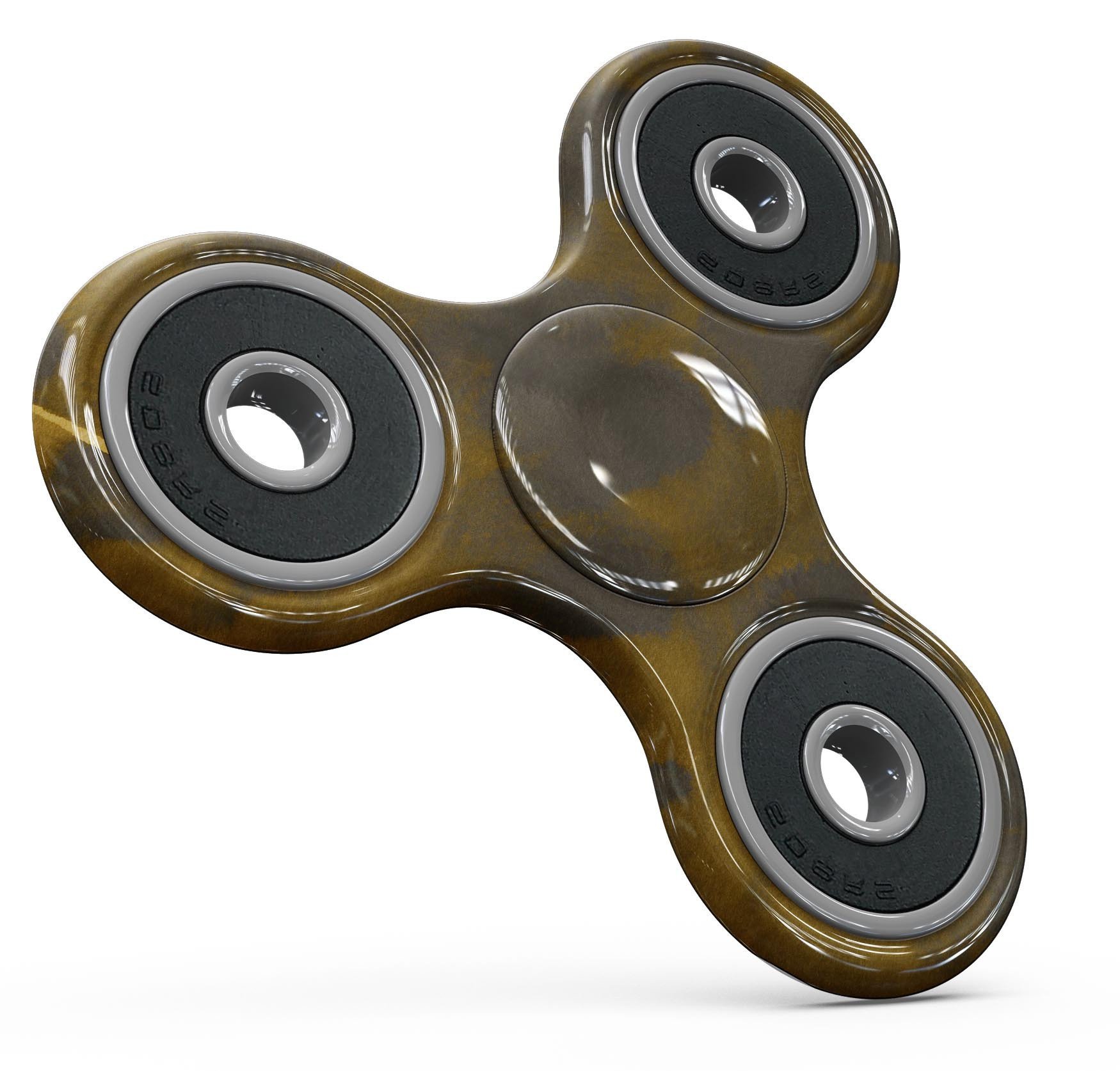 Dark Gold Caverns Full-Body Skin-Kit for fidget spinner, showcasing a unique design and premium vinyl material.