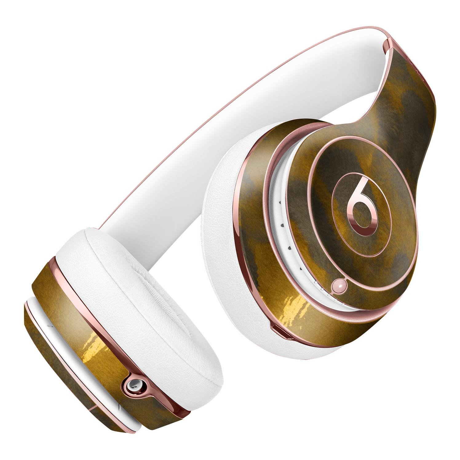 Dark Gold Caverns Full-Body Skin Kit for Beats by Dre Solo 3, showcasing a stylish design and premium vinyl material.