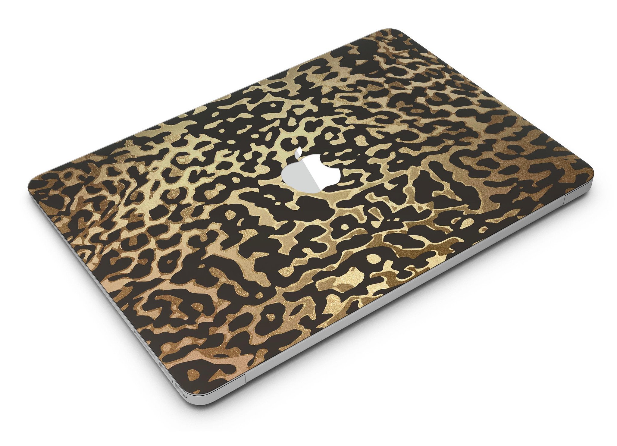 Dark Gold Flaked Animal v1 MacBook Air Skin Kit showcasing a stylish design with premium vinyl material.