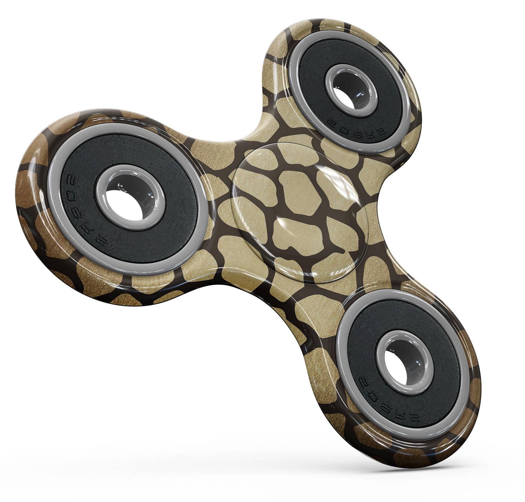 Dark Gold Flaked Animal v2 Full-Body Skin-Kit for fidget spinners, showcasing a stylish design with a premium vinyl finish.