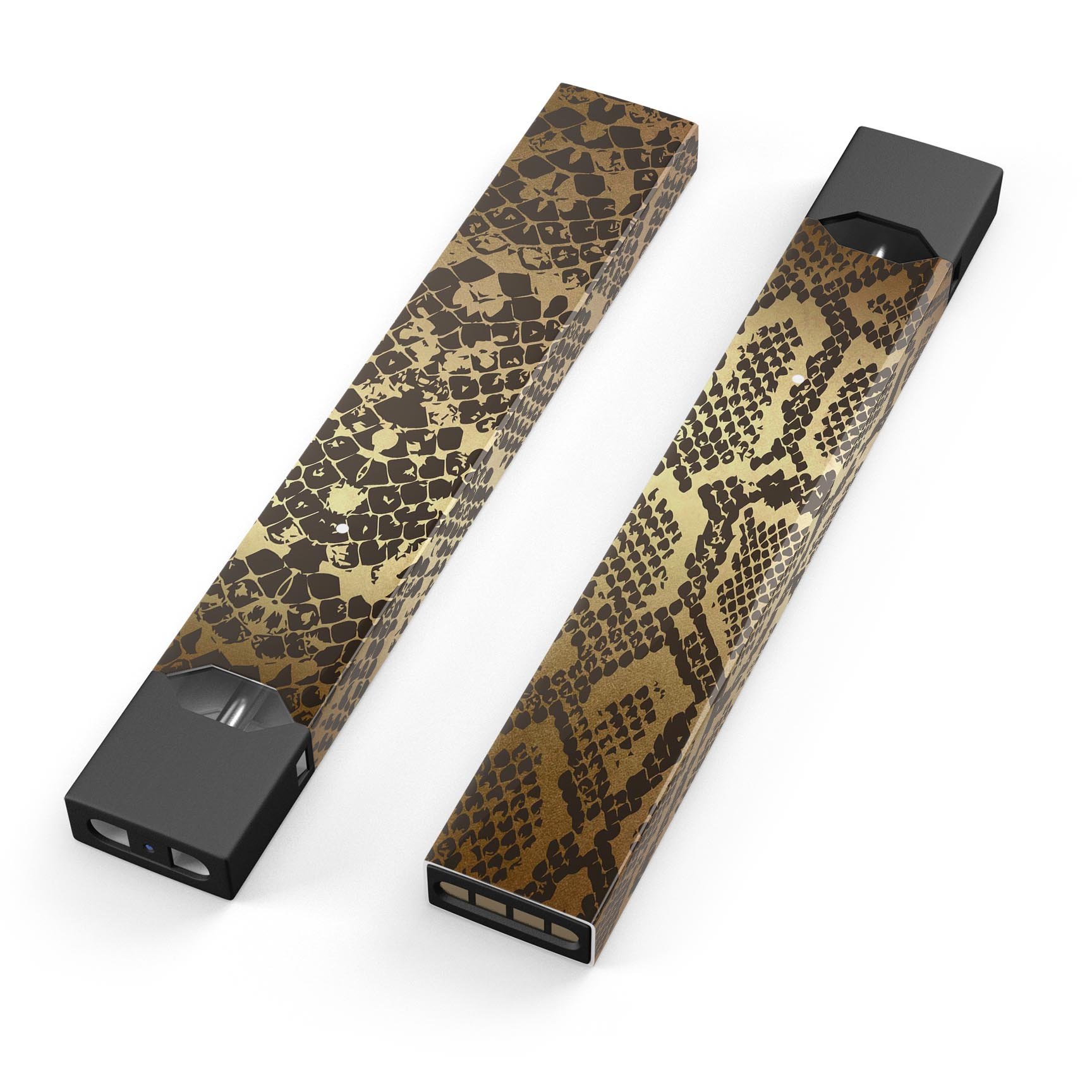 Dark Gold Flaked Animal v4 skin wrap for JUUL device, showcasing a stylish design with premium finish.