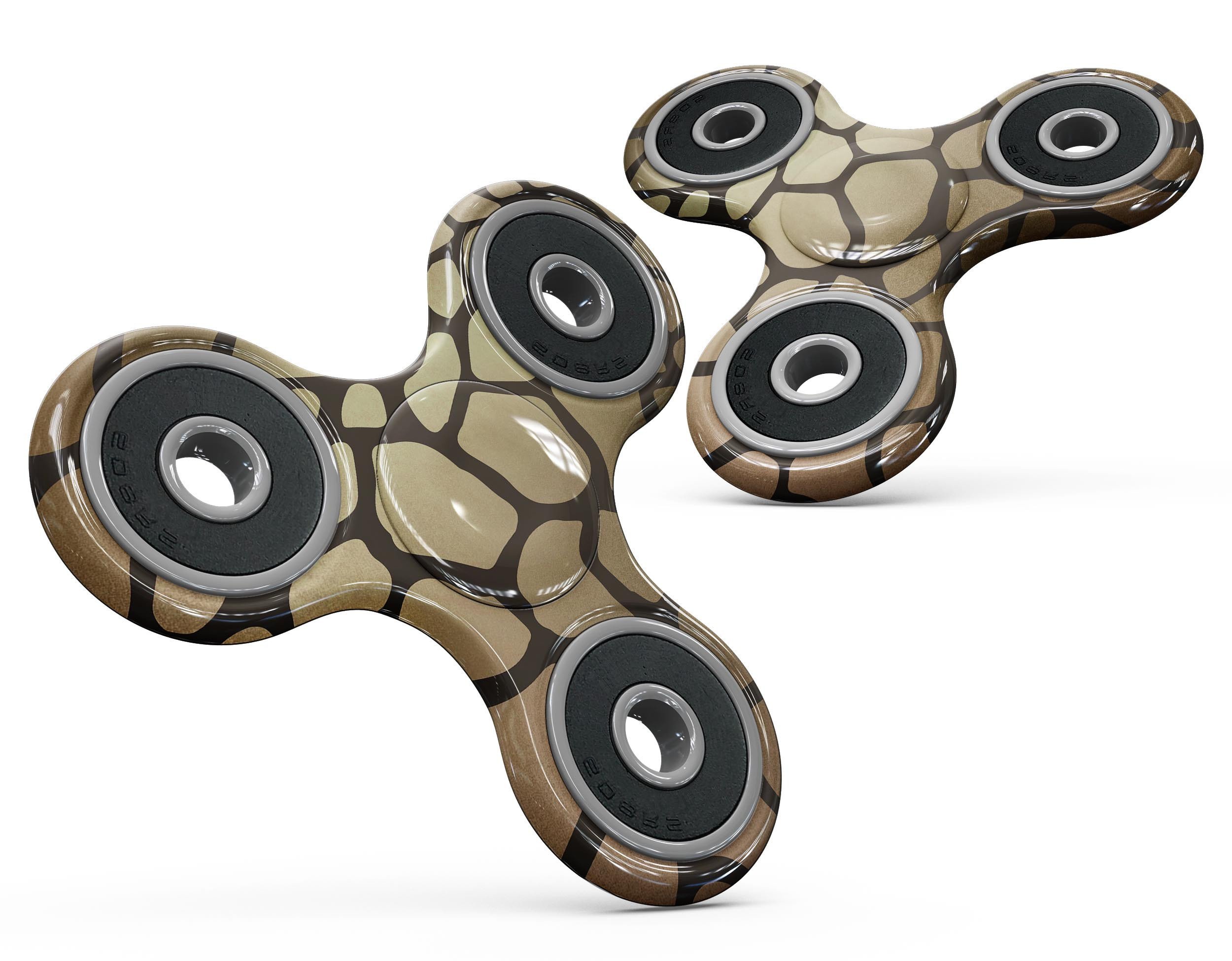 Dark Gold Flaked Animal v5 Full-Body Fidget Spinner Skin-Kit showcasing a stylish design with premium vinyl material.