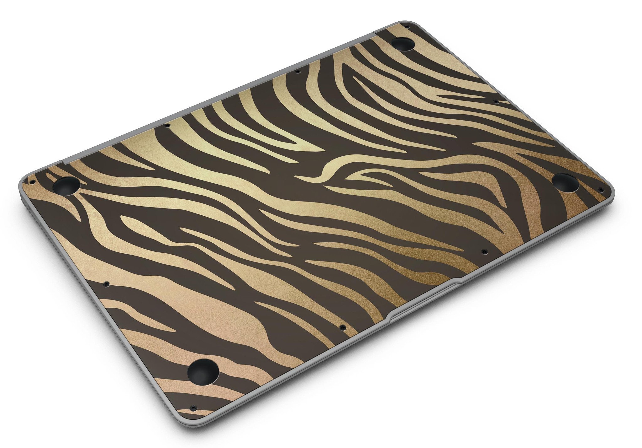 Dark Gold Flaked Animal v6 MacBook Air Skin Kit showcasing premium vinyl design.