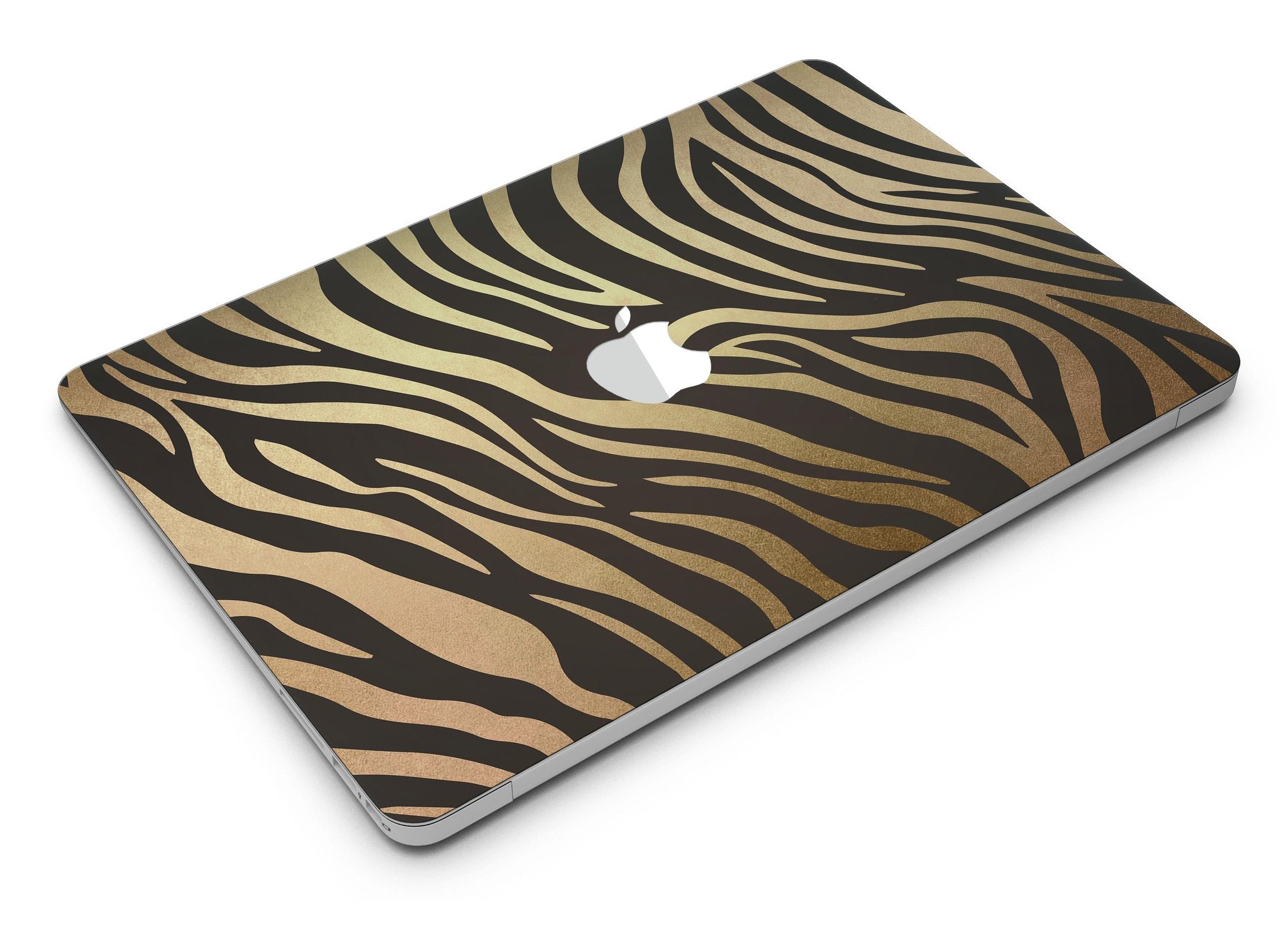 Dark Gold Flaked Animal v6 MacBook Air Skin Kit showcasing premium vinyl design.