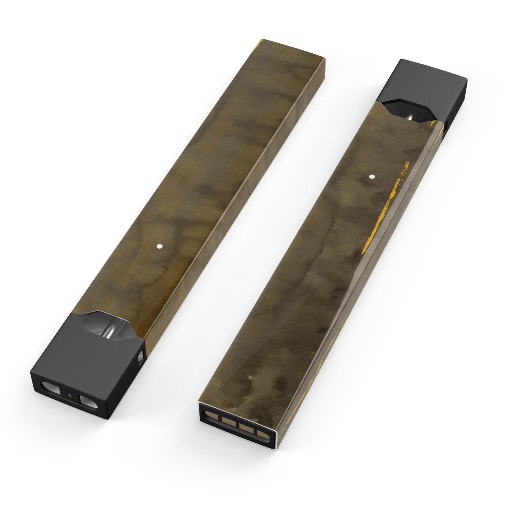 Dark Gray Watercolor Stains skin-wrap for JUUL vaping device, showcasing a stylish design with a protective layer.