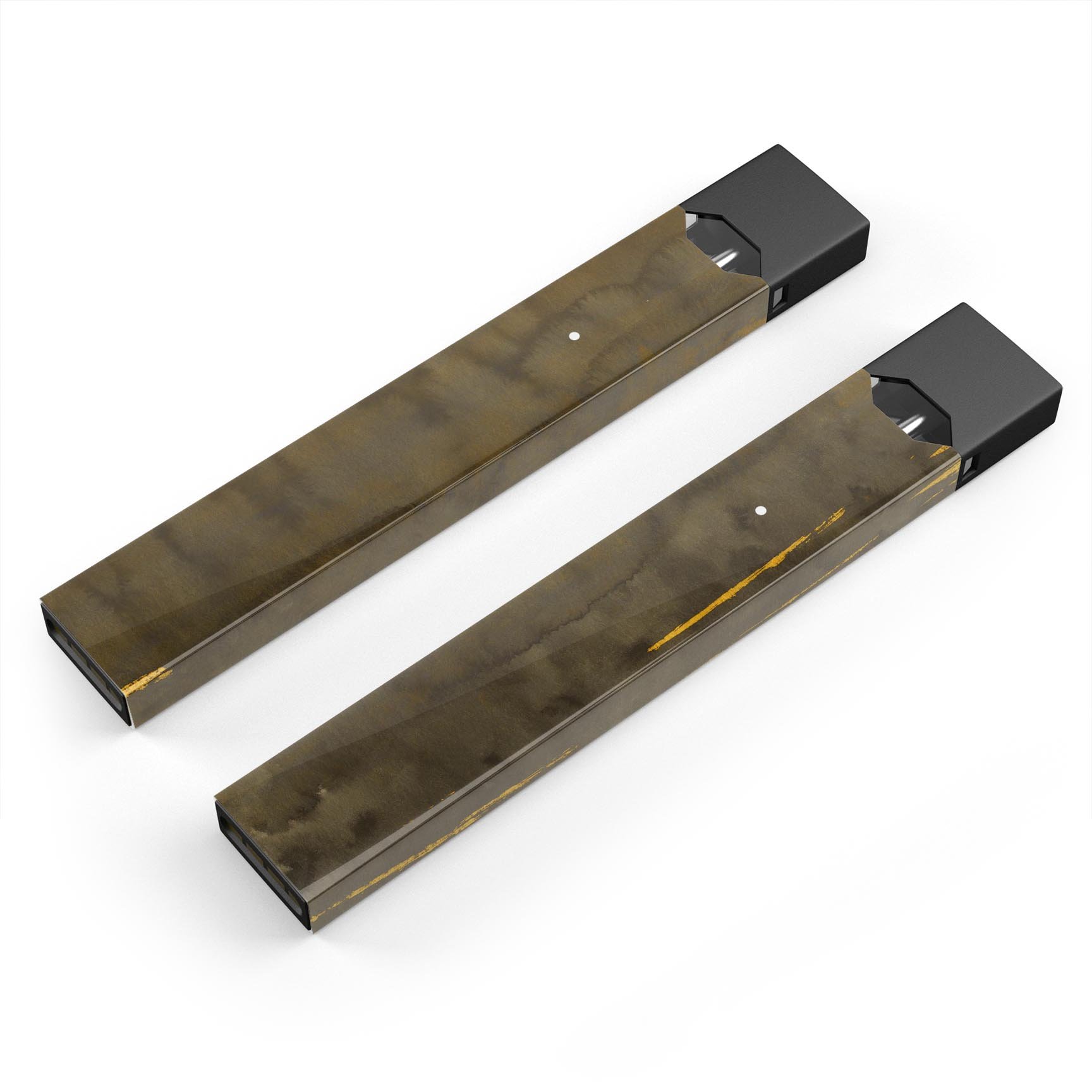 Dark Gray Watercolor Stains skin-wrap for JUUL vaping device, showcasing a stylish design with a protective layer.