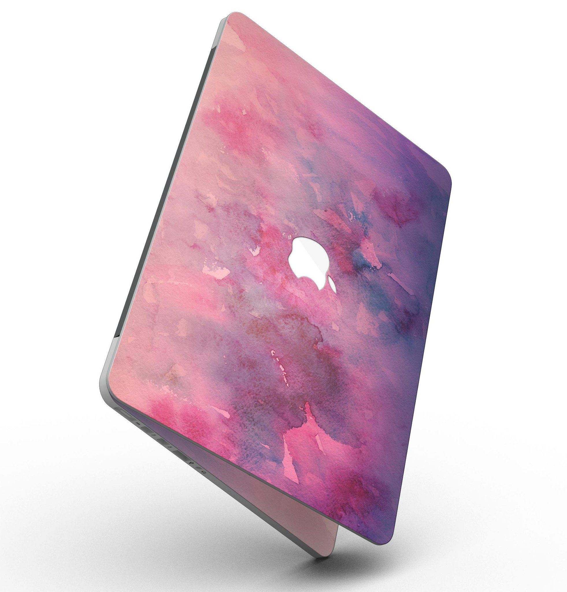 Dark Pink 53 Absorbed Watercolor Texture skin for MacBook Pro with Retina Display, showcasing vibrant colors and a stylish design.