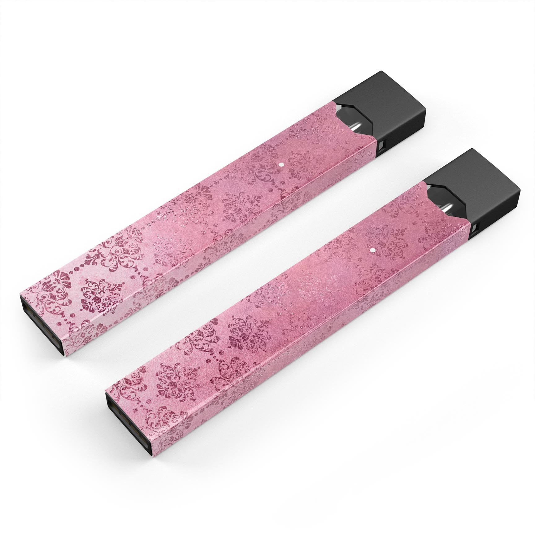 Dark Pink Royal Over Pattern skin-wrap for JUUL device, showcasing vibrant design and protective features.