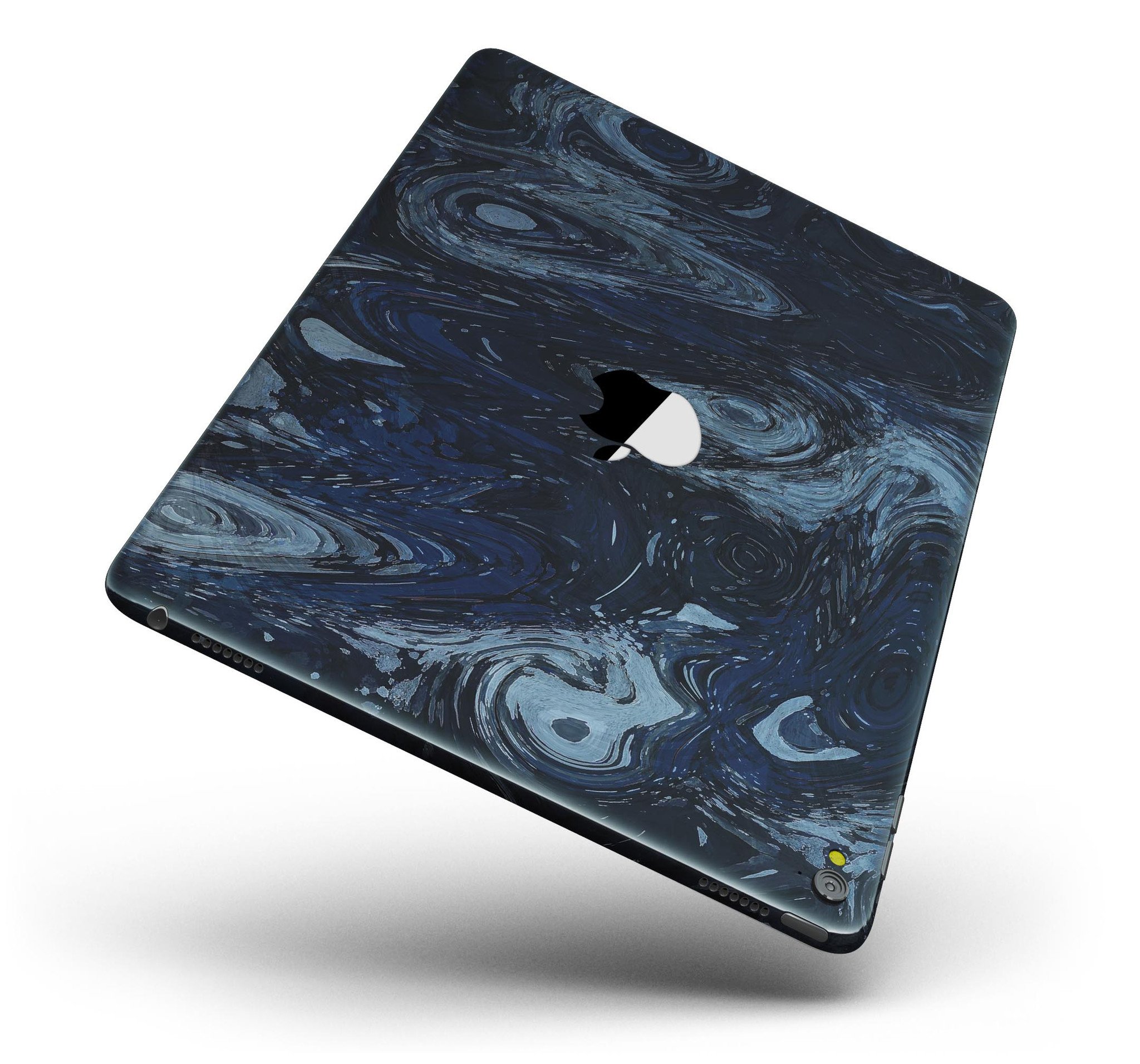 Dark Slate Marble Surface V32 Full Body Skin for iPad Pro, showcasing a sleek marble design that enhances device aesthetics.