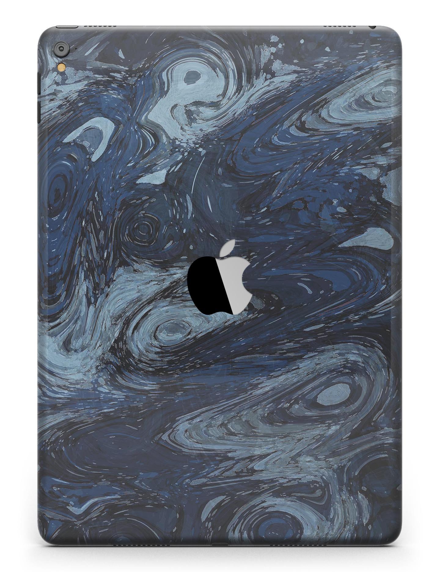 Dark Slate Marble Surface V32 Full Body Skin for iPad Pro, showcasing a sleek marble design that enhances device aesthetics.