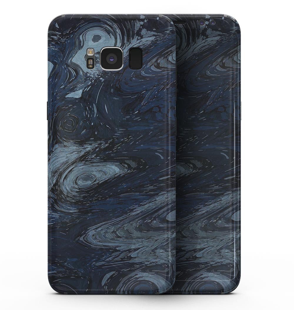 Dark Slate Marble Surface V32 skin for Samsung Galaxy S8, showcasing a stylish marble design that fits perfectly on the device.