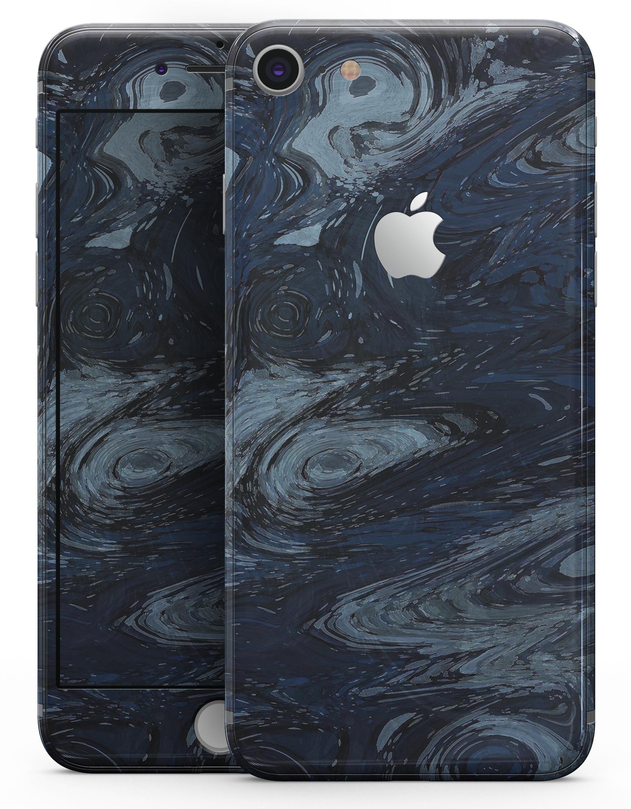 Dark Slate Marble Surface V32 skin for iPhone 8 and 8 Plus, showcasing a stylish marble design with a premium vinyl finish.