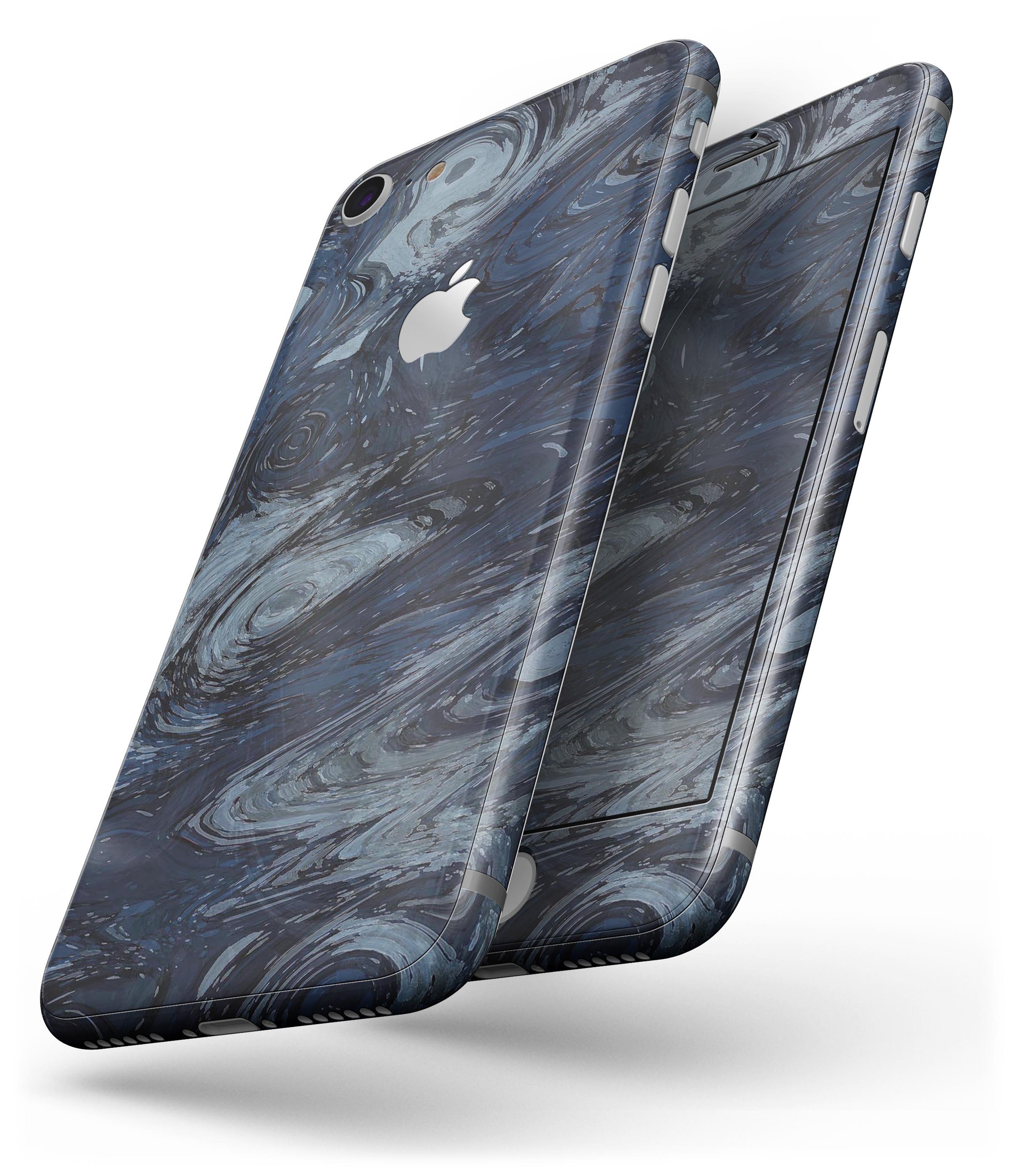 Dark Slate Marble Surface V32 skin for iPhone 8 and 8 Plus, showcasing a stylish marble design with a premium vinyl finish.