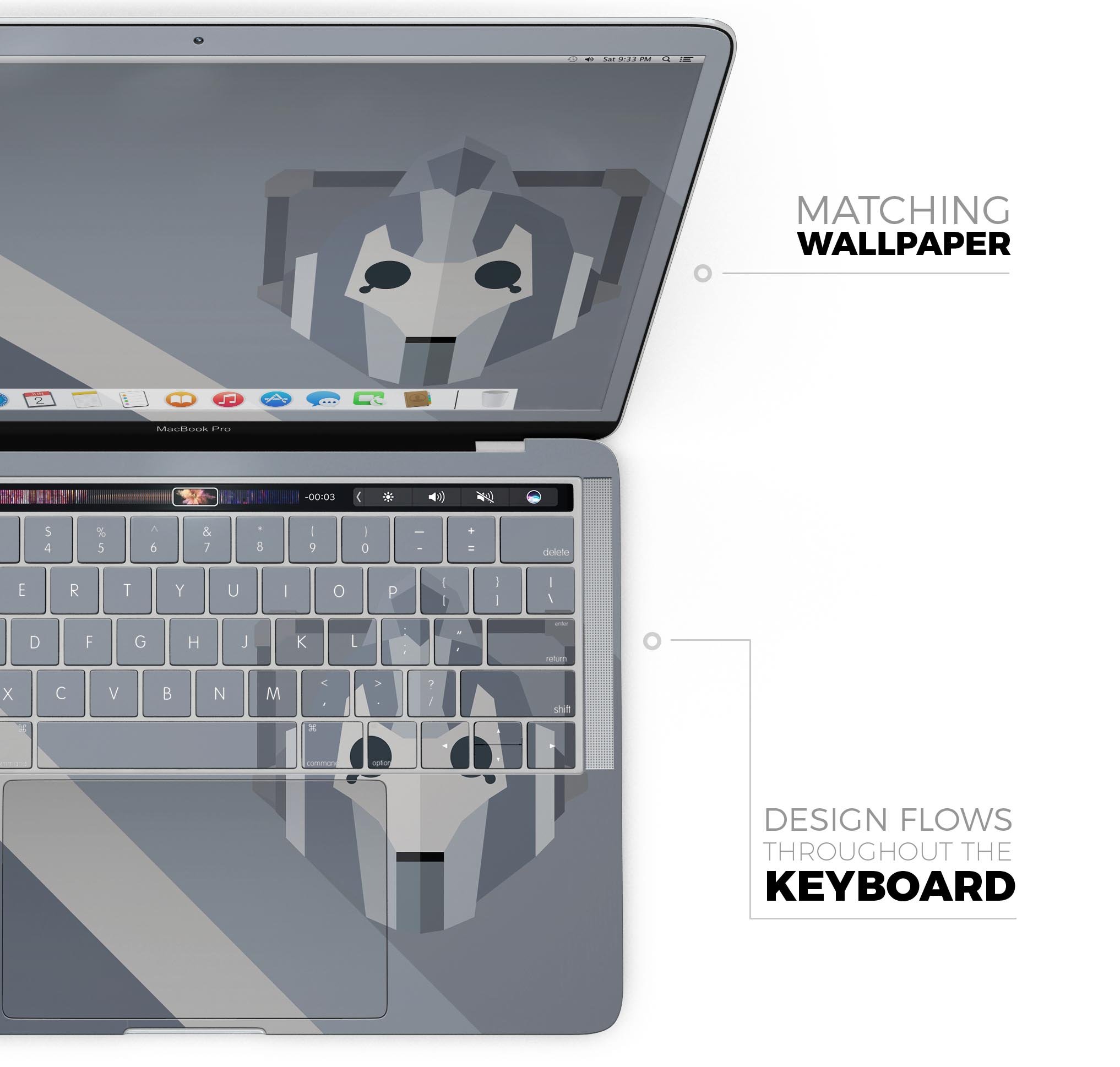 Dark Super Hero Wars Skin Decal Wrap Kit for Apple MacBook, showcasing vibrant graphics and a sleek design.