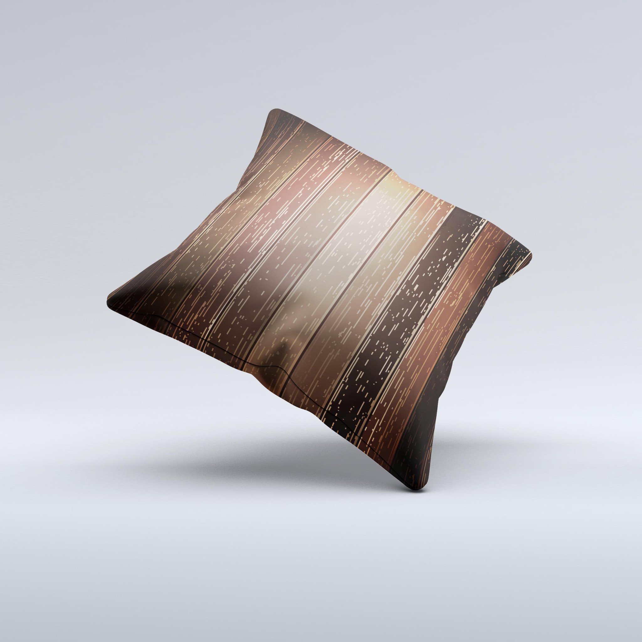 Dark Wood Texture V5 ink-Fuzed Decorative Throw Pillow showcasing a unique handcrafted design with rich wood texture.