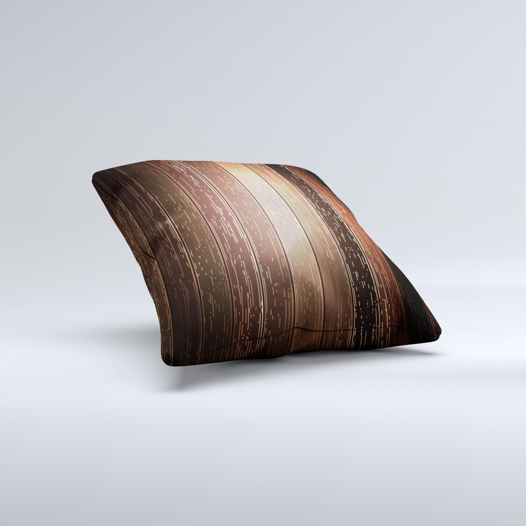 Dark Wood Texture V5 ink-Fuzed Decorative Throw Pillow showcasing a unique handcrafted design with rich wood texture.