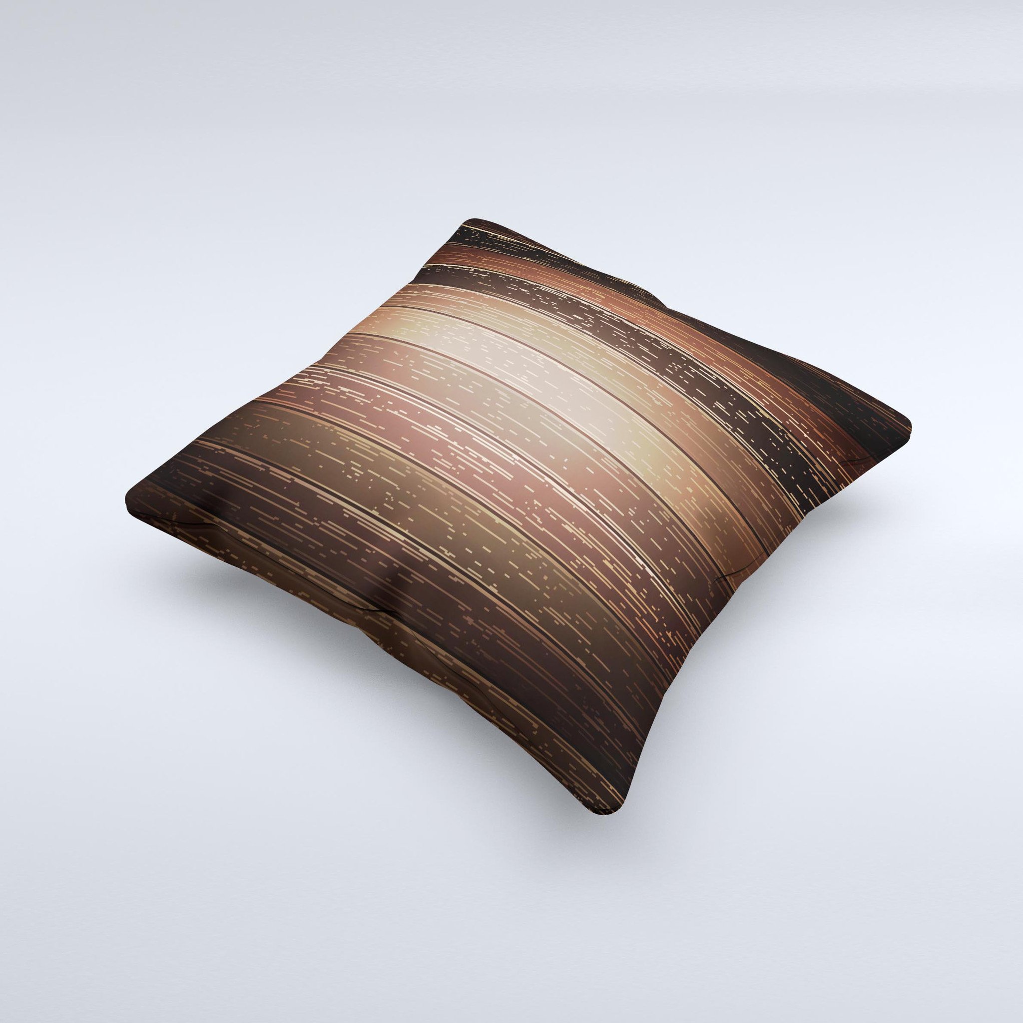 Dark Wood Texture V5 ink-Fuzed Decorative Throw Pillow showcasing a unique handcrafted design with rich wood texture.