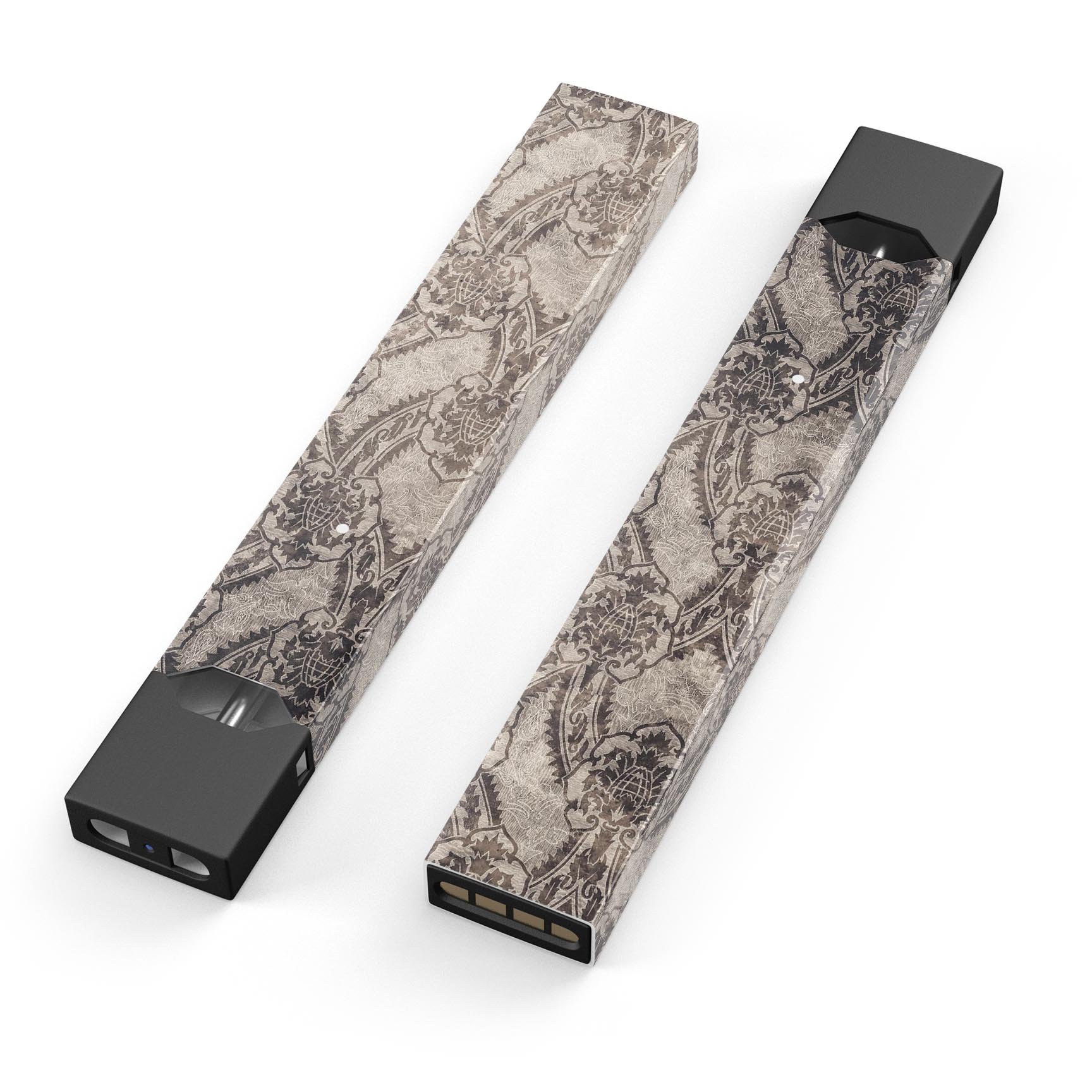 Decadent Draped Damask Pattern skin-wrap for JUUL device, showcasing intricate design and premium quality.