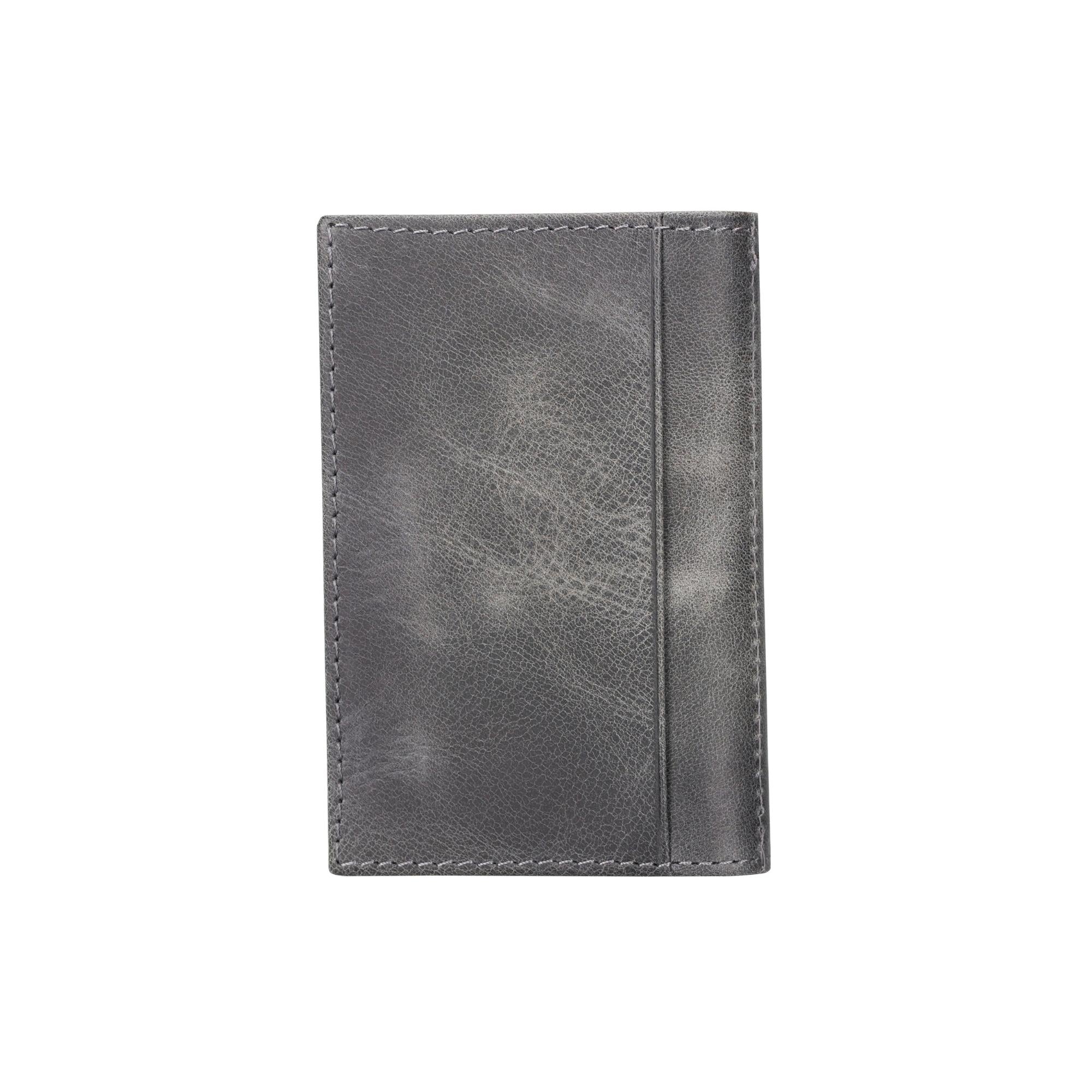 Denver Luxury Full-Grain Leather Cardholder for Men, showcasing its sleek design and premium leather texture.