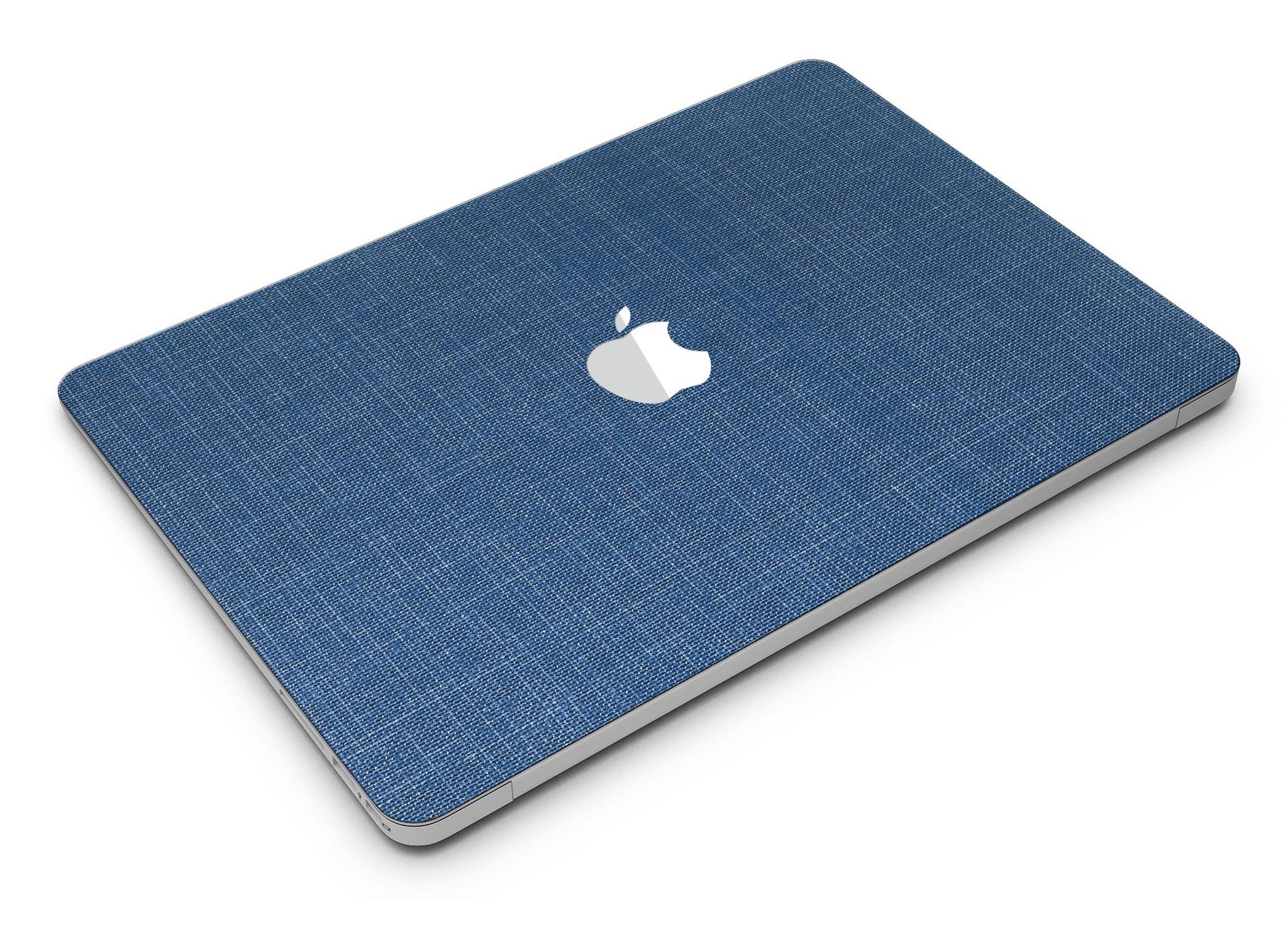 Deep Blue Sea Fabric Skin Kit for MacBook Air, showcasing vibrant ocean-inspired design and premium vinyl material.