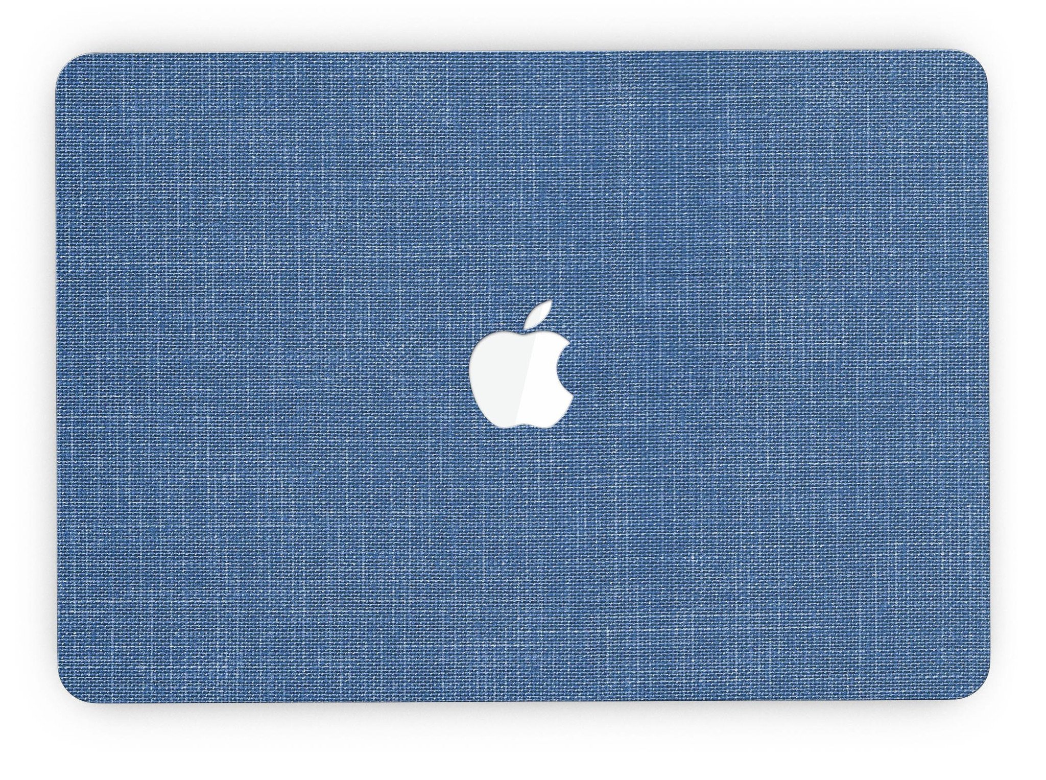 Deep Blue Sea Fabric skin for MacBook Pro with Retina Display, showcasing vibrant blue ocean design and sleek finish.