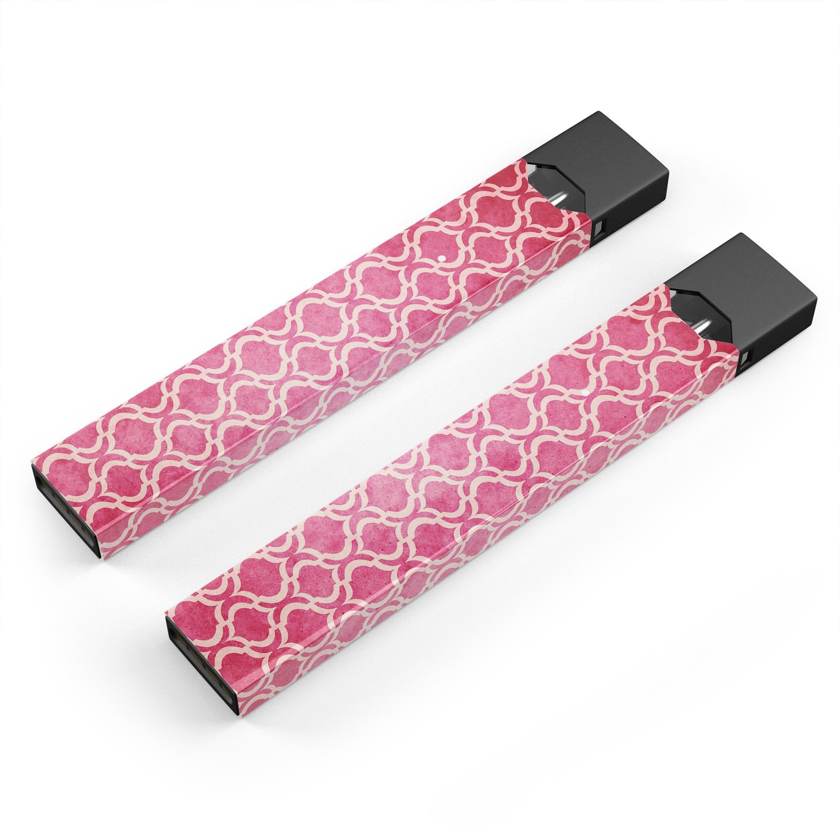 Deep Pink Bubble Moroccan Pattern skin-wrap for JUUL device, showcasing vibrant colors and intricate design.