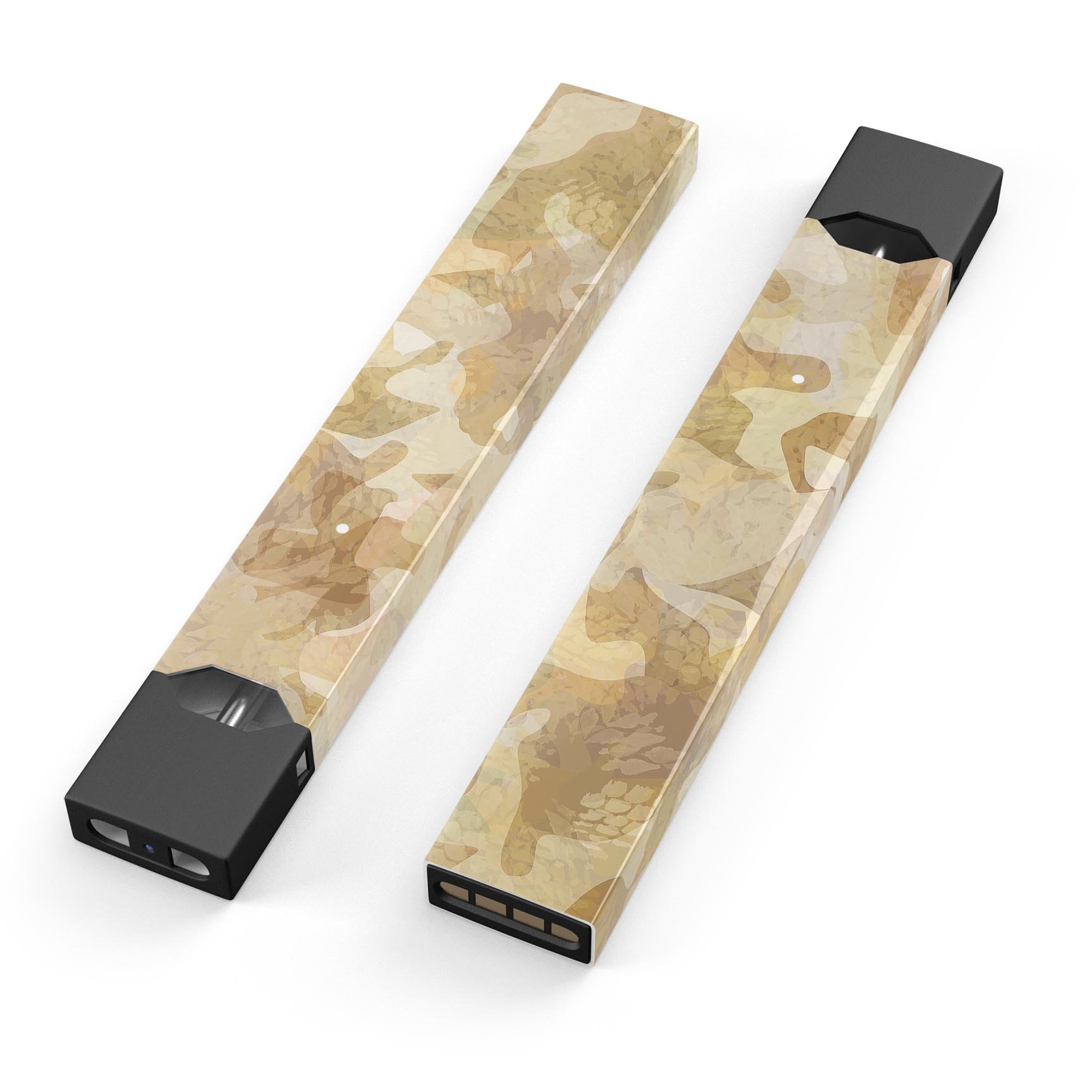 Desert Camouflage V1 premium decal skin-wrap sticker for JUUL vaping device, showcasing its unique design and protective features.