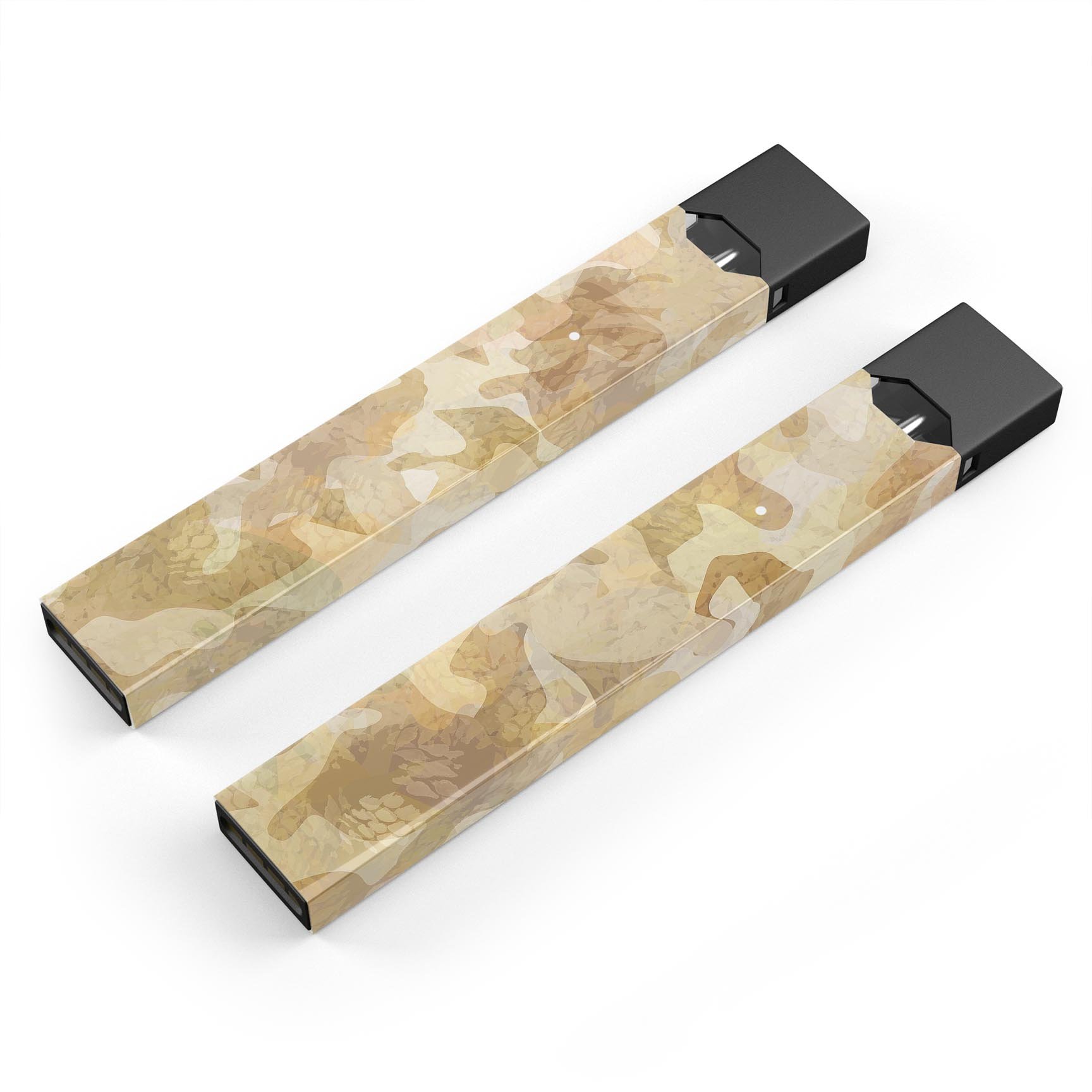 Desert Camouflage V1 premium decal skin-wrap sticker for JUUL vaping device, showcasing its unique design and protective features.