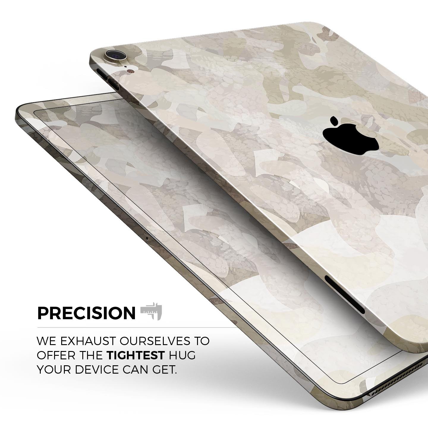 Desert Camouflage V2 skin decal for Apple iPad Pro, showcasing a stylish camouflage design with a smooth finish.