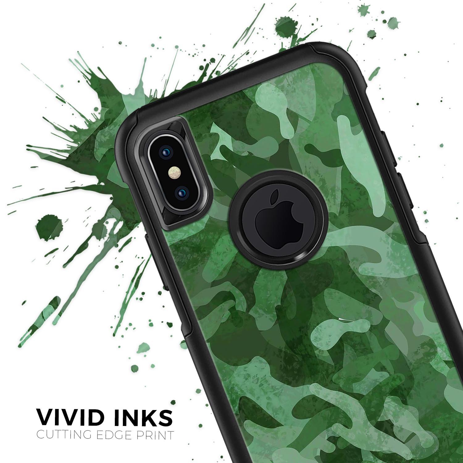 Desert Green Camouflage V2 Skin Kit for iPhone OtterBox Cases, showcasing its unique design and premium quality.