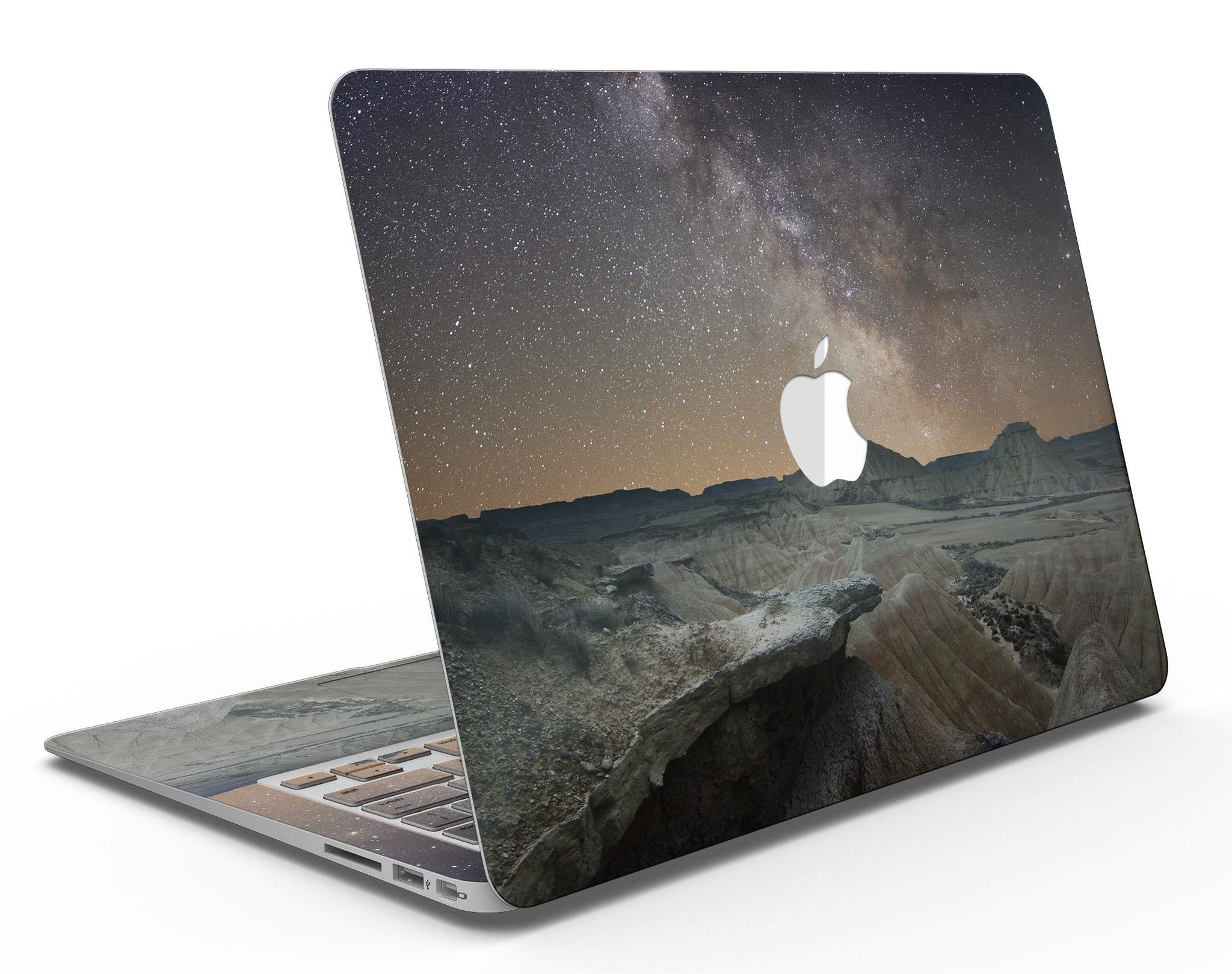 Desert Nights MacBook Air Skin Kit showcasing a stylish design with premium vinyl material.