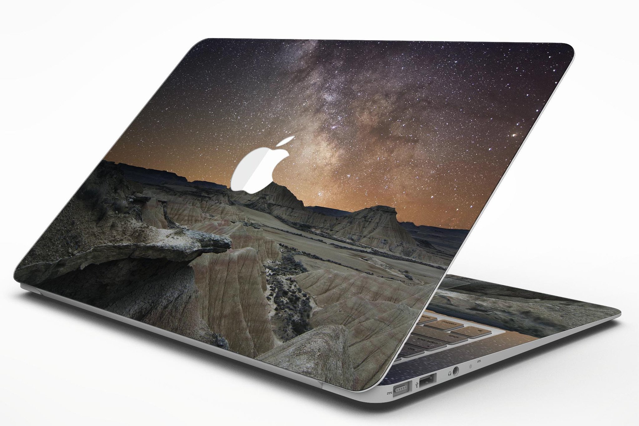 Desert Nights MacBook Air Skin Kit showcasing a stylish design with premium vinyl material.