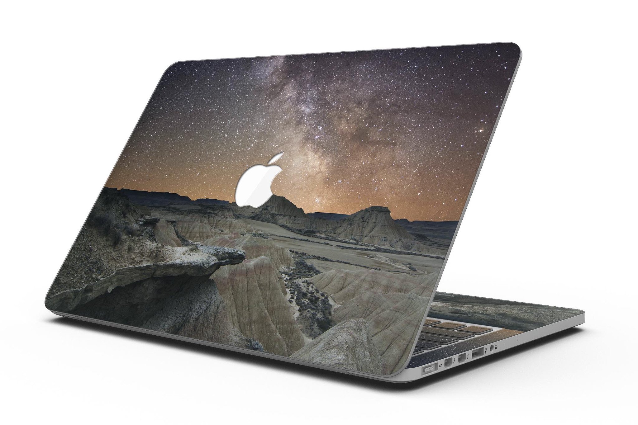 Desert Nights skin kit for MacBook Pro with Retina Display, showcasing a stylish design and premium vinyl material.