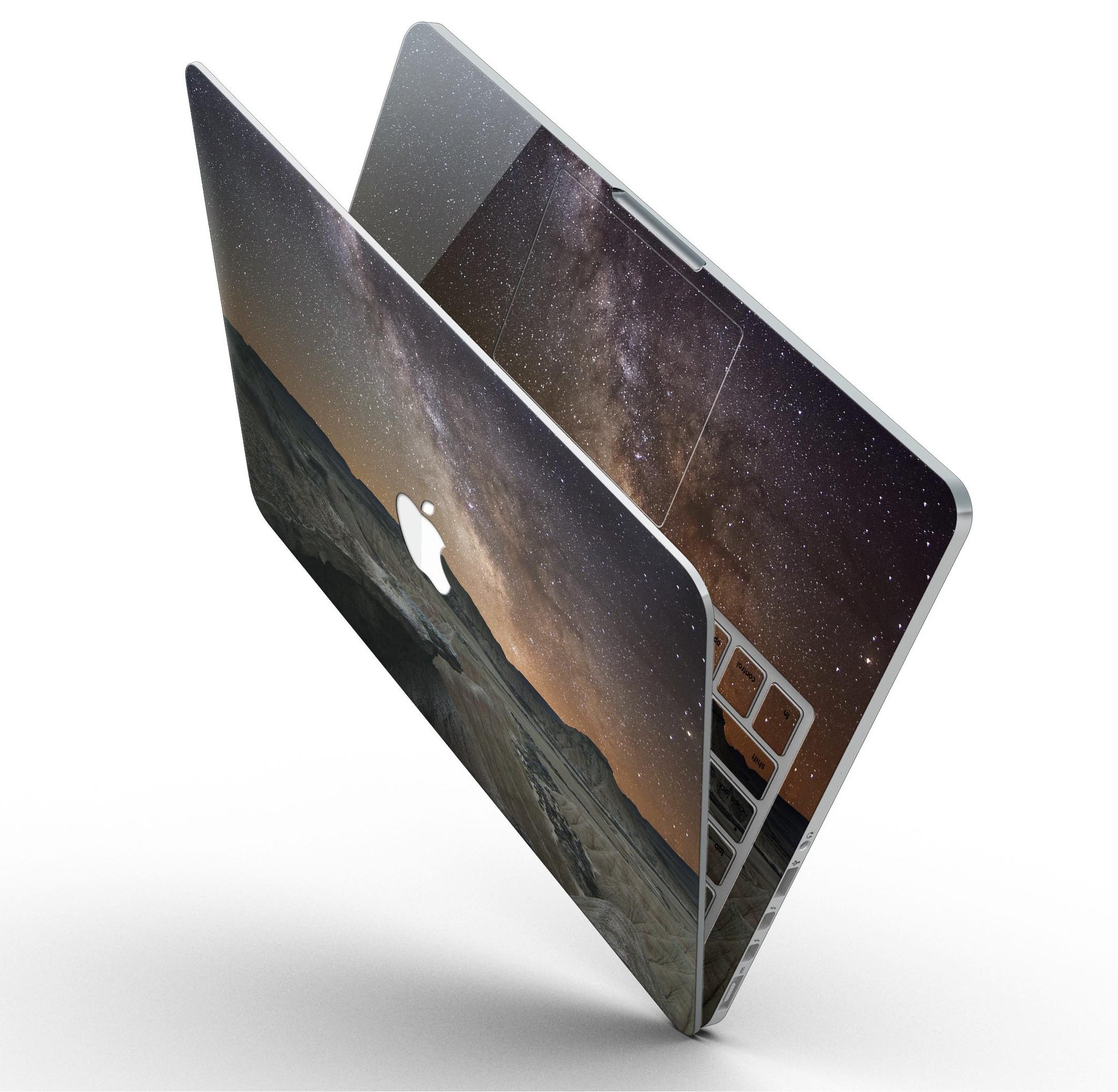 Desert Nights skin kit for MacBook Pro with Retina Display, showcasing a stylish design and premium vinyl material.