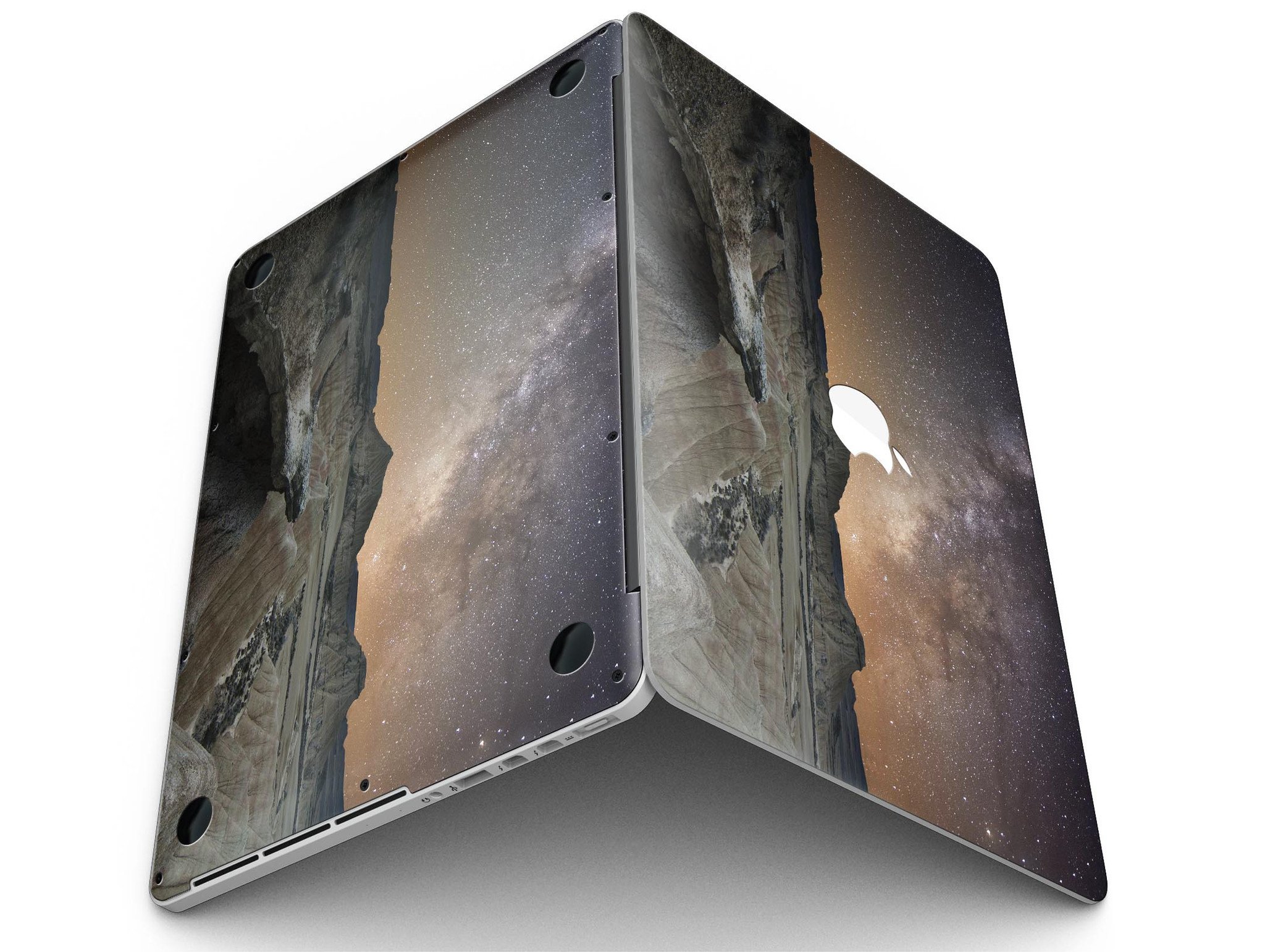 Desert Nights skin kit for MacBook Pro with Retina Display, showcasing a stylish design and premium vinyl material.