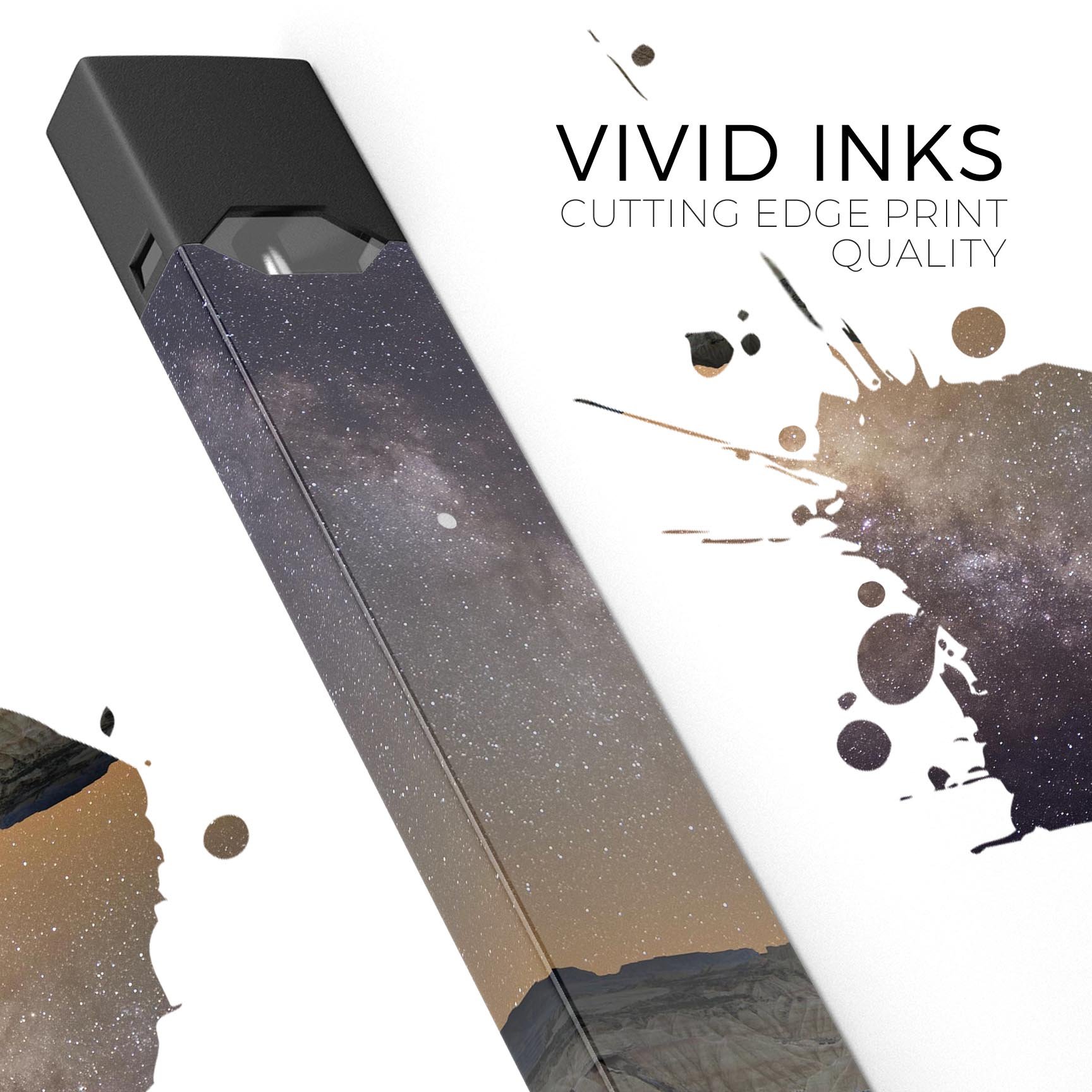 Desert Nights Premium Decal Skin-Wrap Sticker for JUUL device, showcasing vibrant design and protective features.