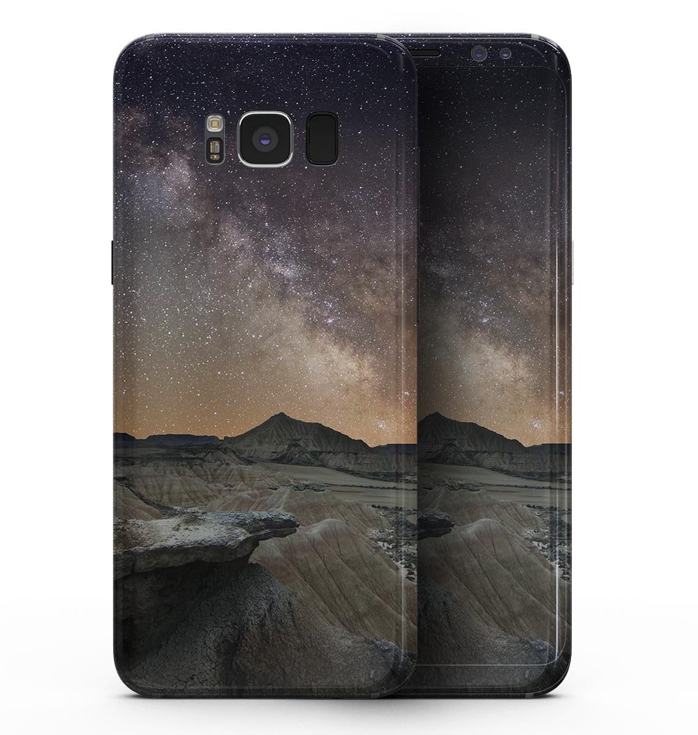 Desert Nights Full-Body Skin Kit for Samsung Galaxy S8, showcasing a stylish design with premium vinyl material.