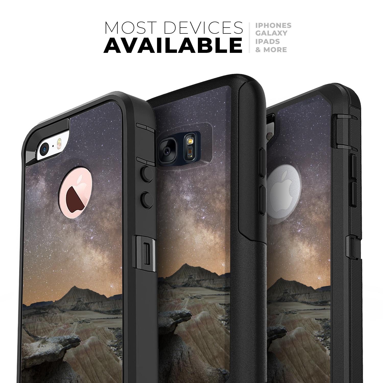 Desert Nights Skin Kit for iPhone OtterBox Cases featuring vibrant desert-inspired design and premium 3M materials.