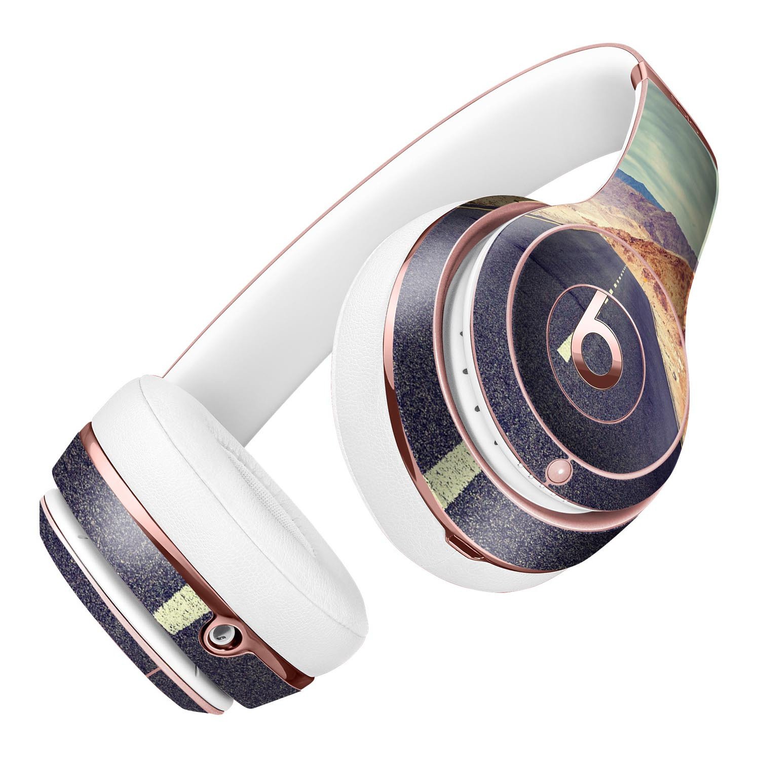 Desert Road Full-Body Skin Kit for Beats by Dre Solo 3 Wireless, showcasing vibrant design and precise fit.