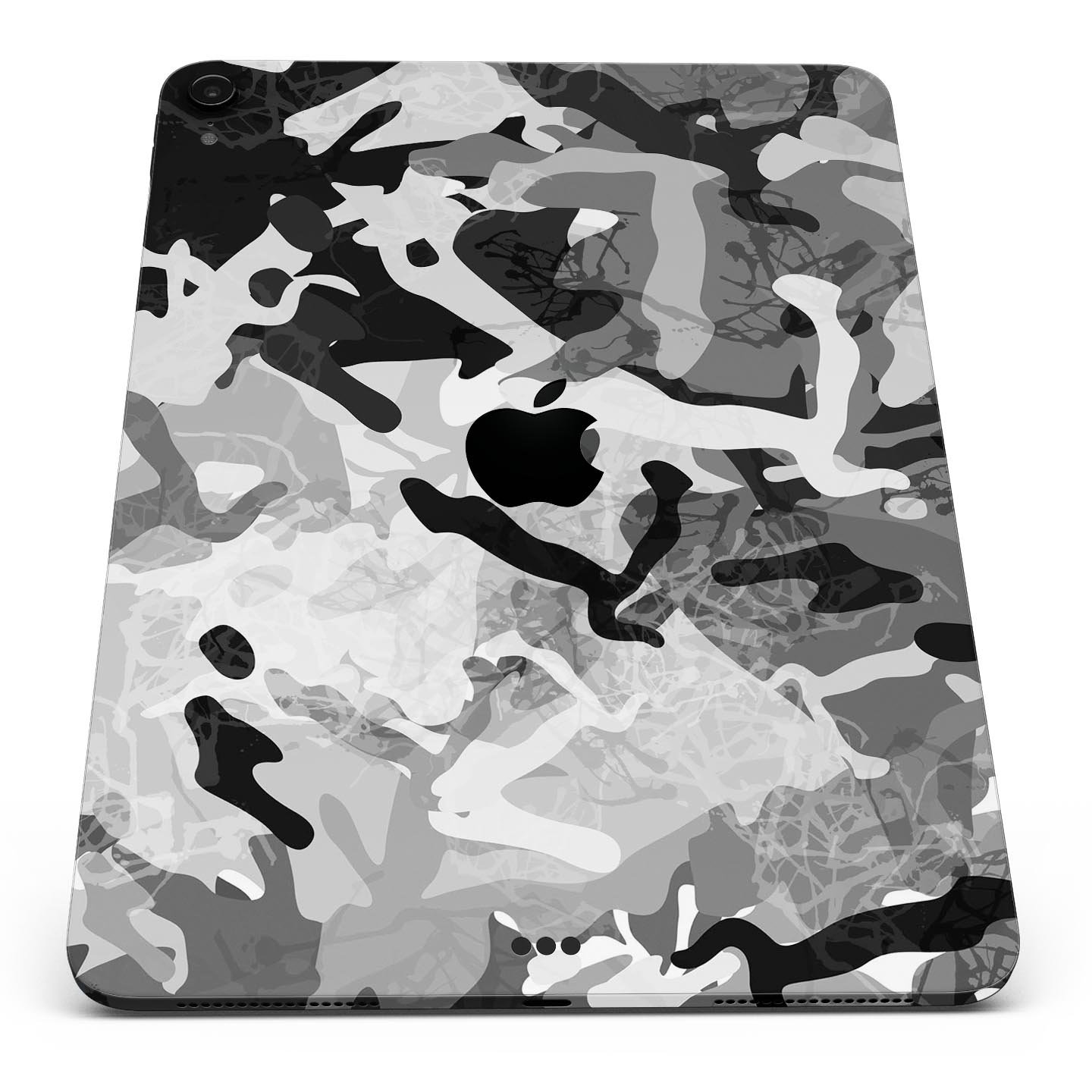 Desert Snow Camouflage V2 skin decal for Apple iPad, showcasing a stylish camouflage design with a smooth finish.