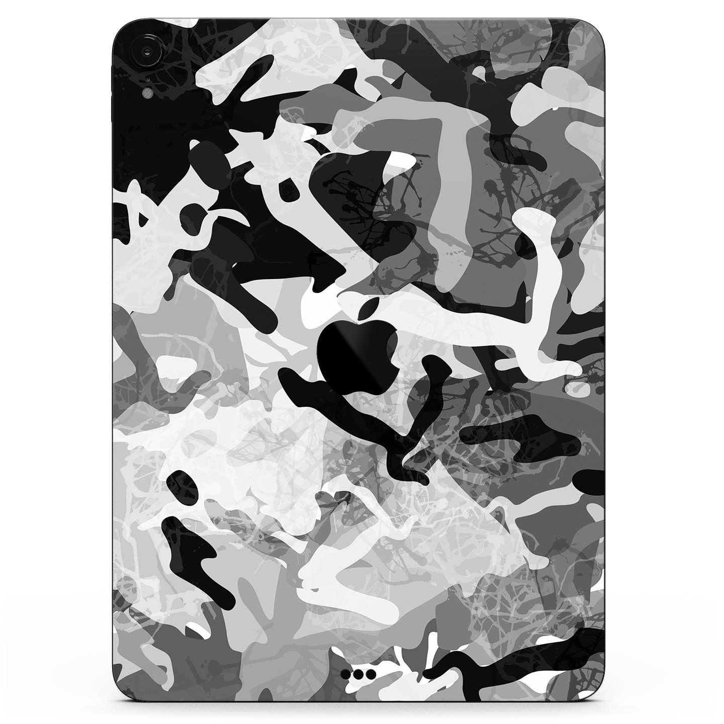 Desert Snow Camouflage V2 skin decal for Apple iPad, showcasing a stylish camouflage design with a smooth finish.