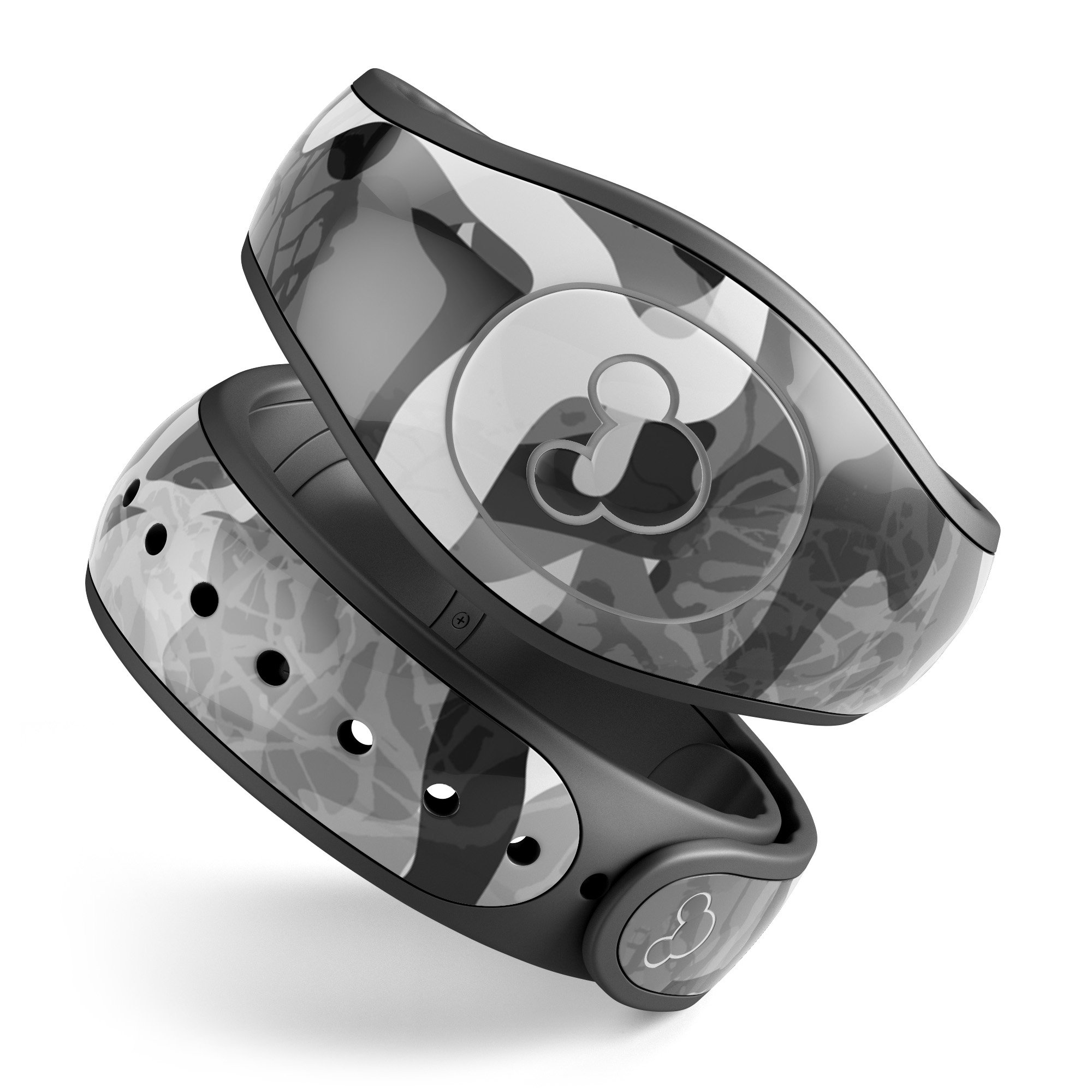 Desert Snow Camouflage V2 skin decal wrap kit for Disney Magic Band, showcasing a stylish camouflage design with a soft matte finish.