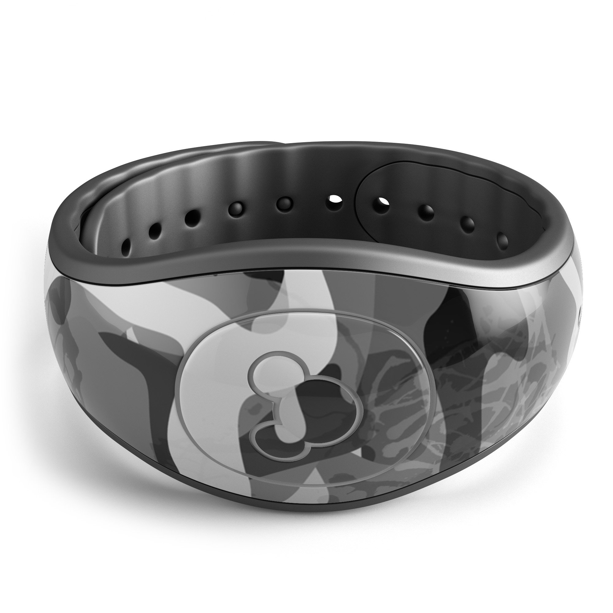 Desert Snow Camouflage V2 skin decal wrap kit for Disney Magic Band, showcasing a stylish camouflage design with a soft matte finish.