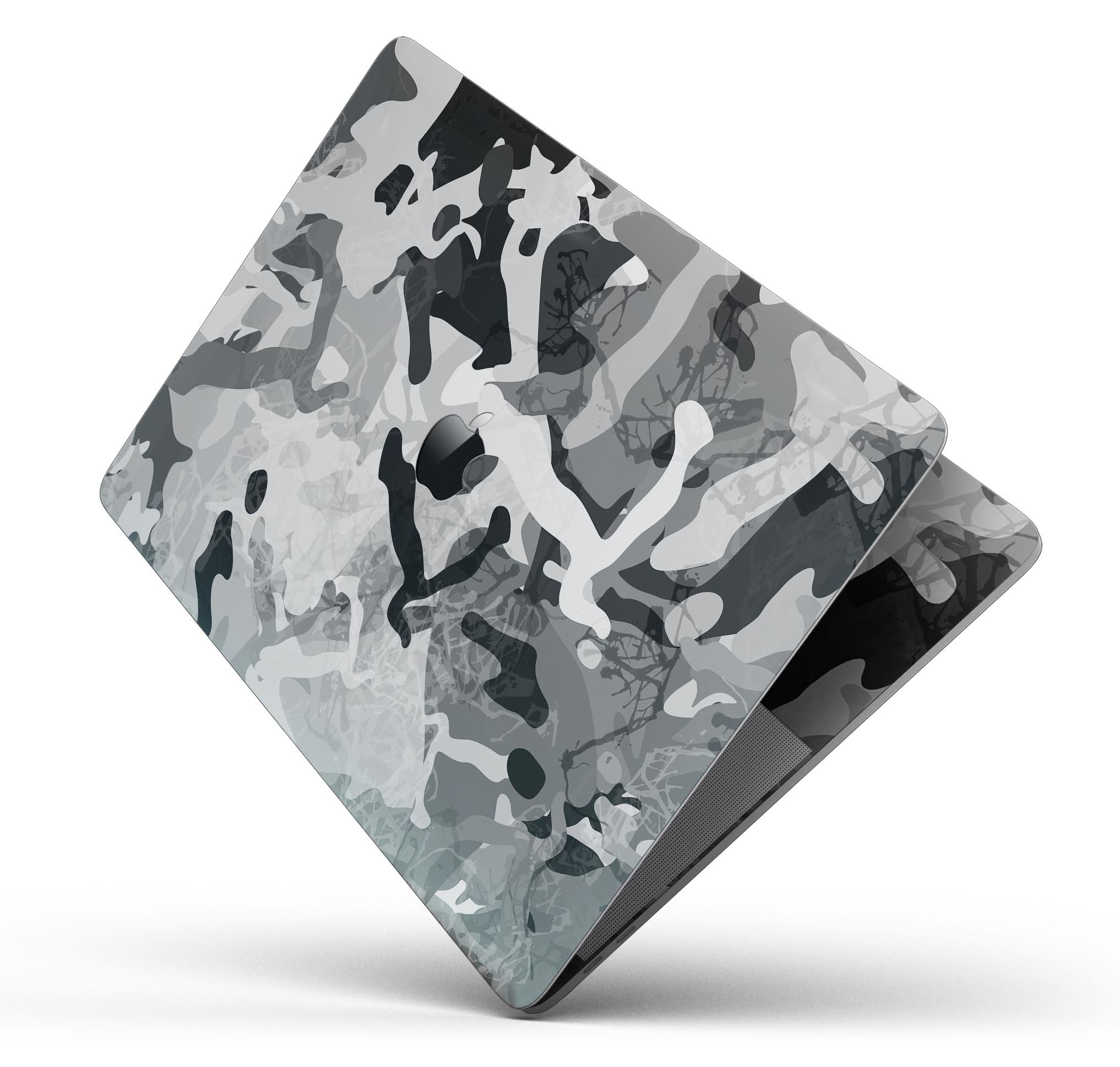 Desert Snow Camouflage V2 skin decal wrap kit for Apple MacBook, showcasing a stylish design and premium vinyl material.