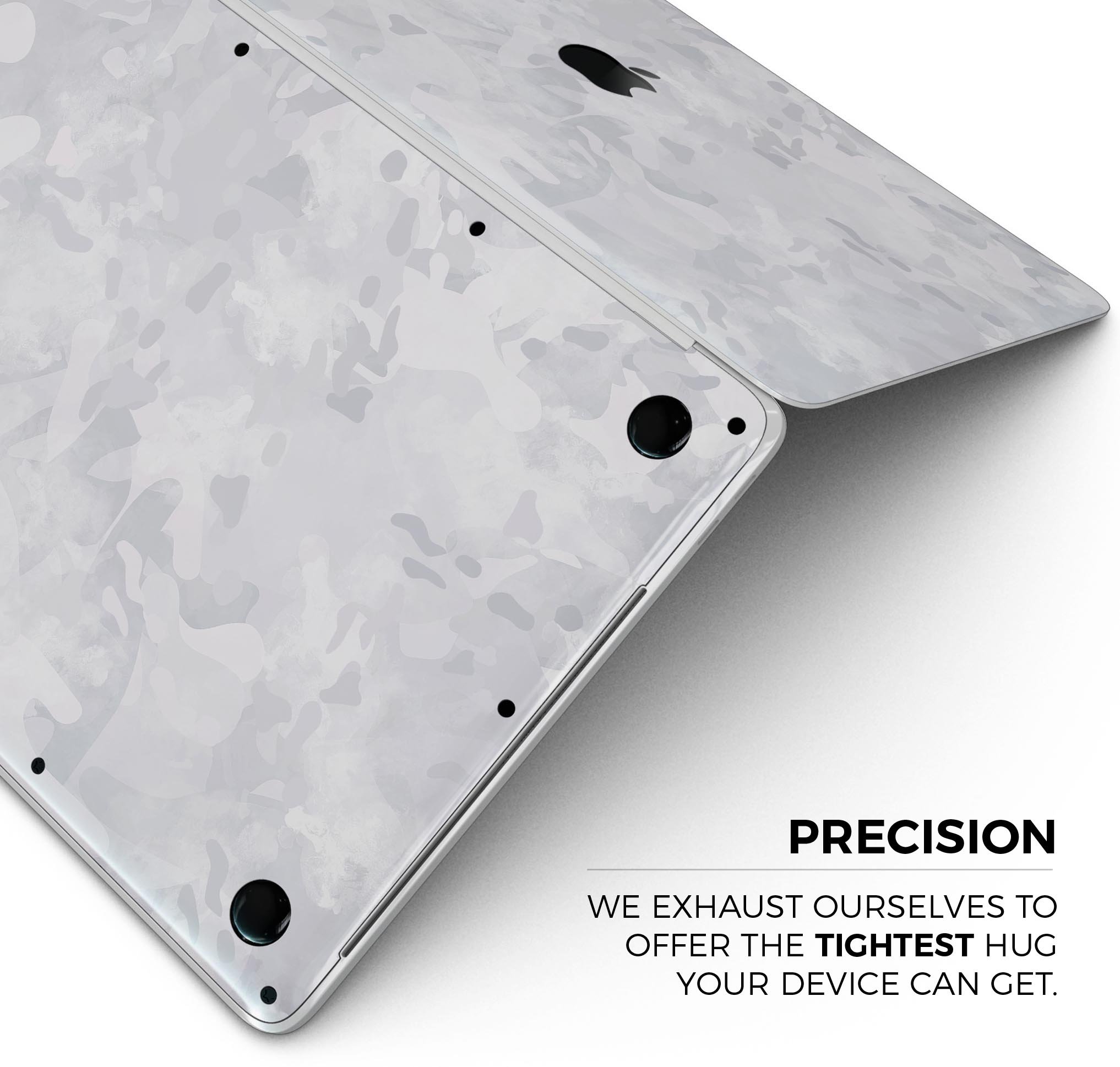 Desert Winter Camouflage V3 skin decal wrap kit for Apple MacBook, showcasing a stylish design and premium vinyl material.