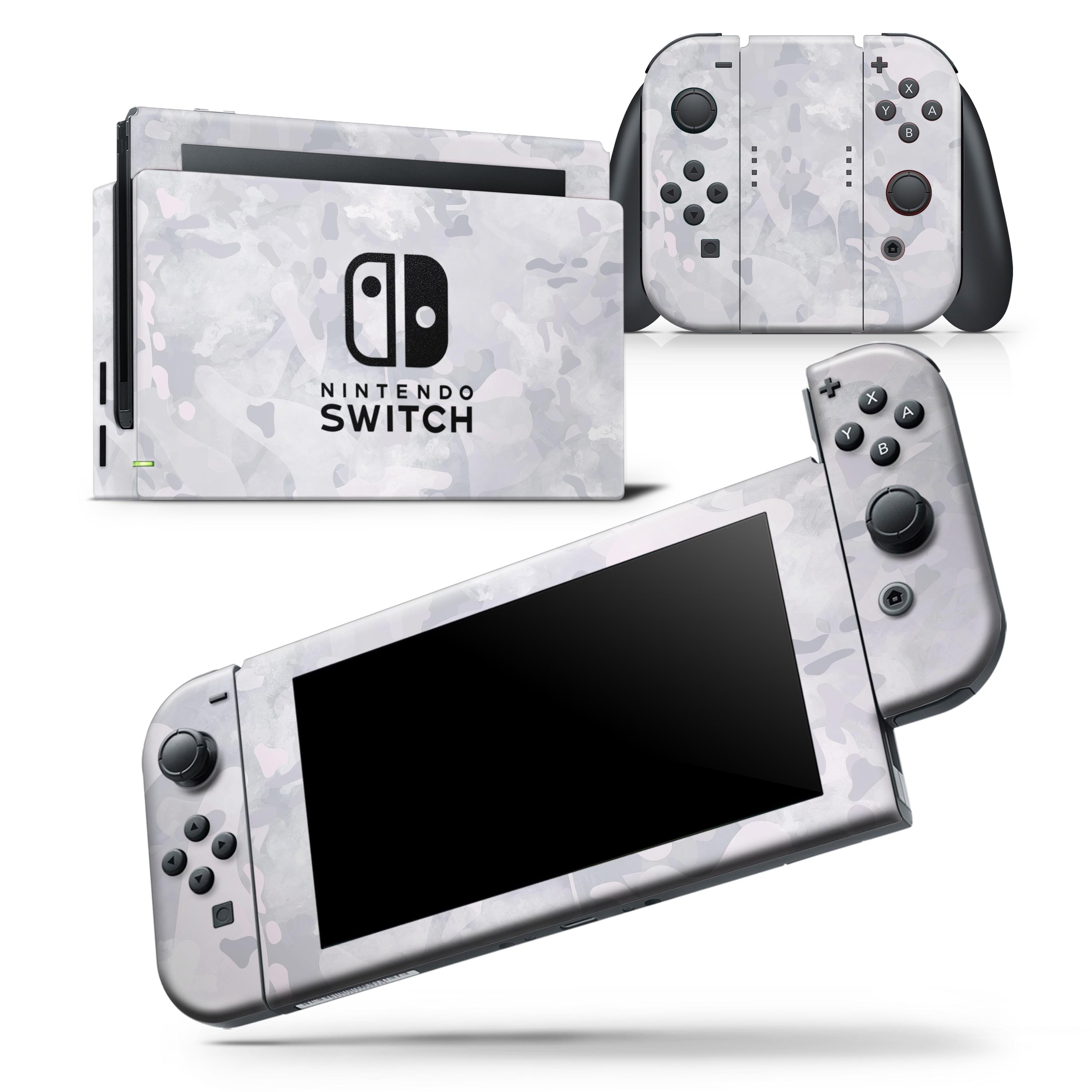 Desert Winter Camouflage V3 skin wrap decal for Nintendo Switch Lite, showcasing a unique design and premium quality finish.