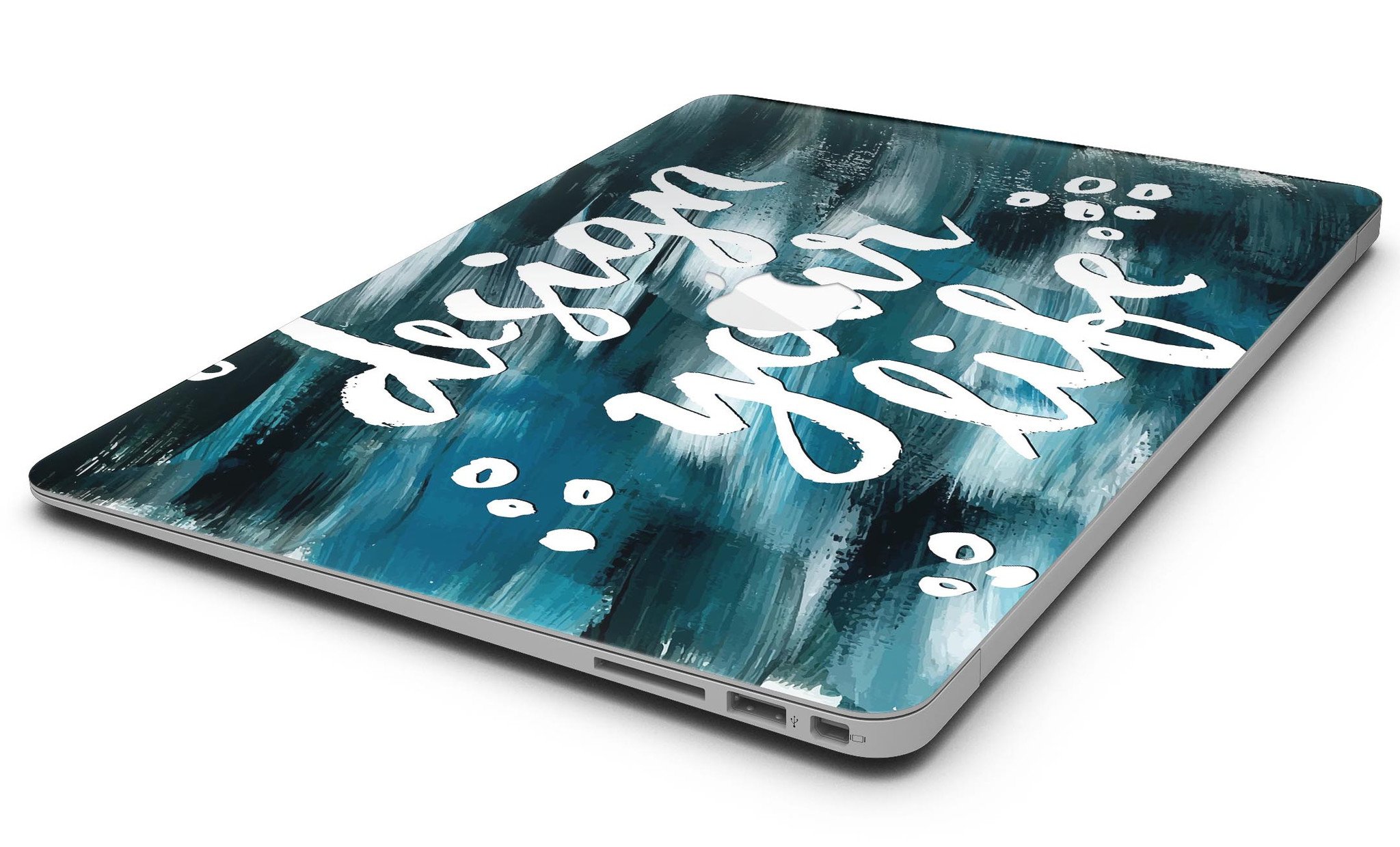 Design your Life MacBook Air Skin Kit showcasing premium vinyl in gloss and matte finishes, designed for protection and style.